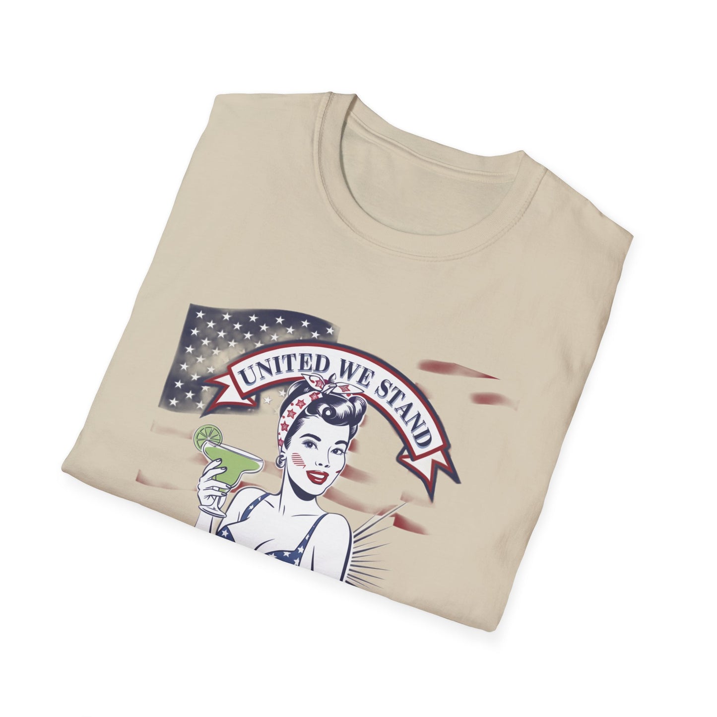 Patriotic Margarita Unisex T-Shirt - 'United We Stand' Design
