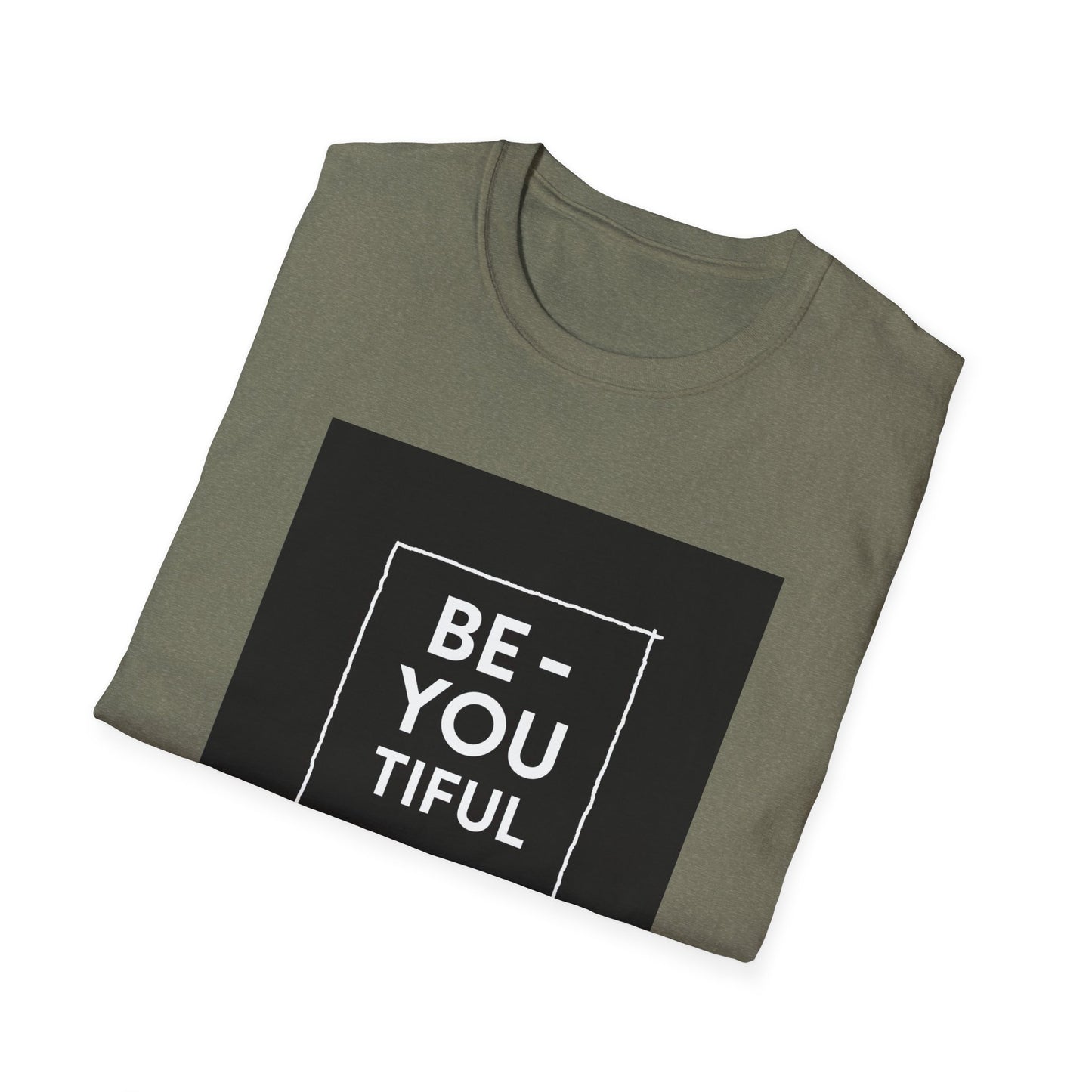 Be-You-Tiful Unisex Softstyle T-Shirt - Inspiring Message Shirt, Casual Wear, Gift for Friends, Motivational Apparel, Everyday Comfort