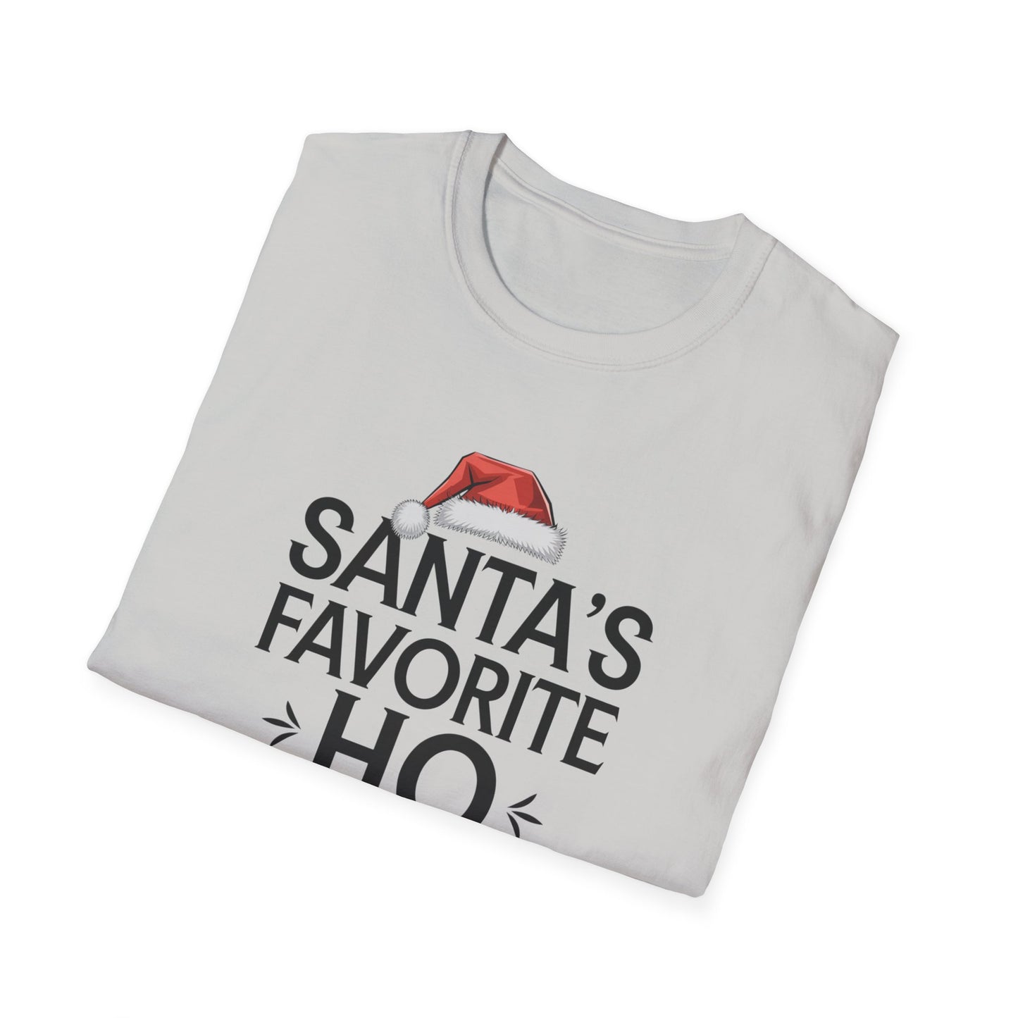 Santa's Favorite Ho Unisex T-Shirt, Funny Christmas Shirt, Holiday Gift, Jolly Tee, Christmas Party Wear, Seasonal Humor Top