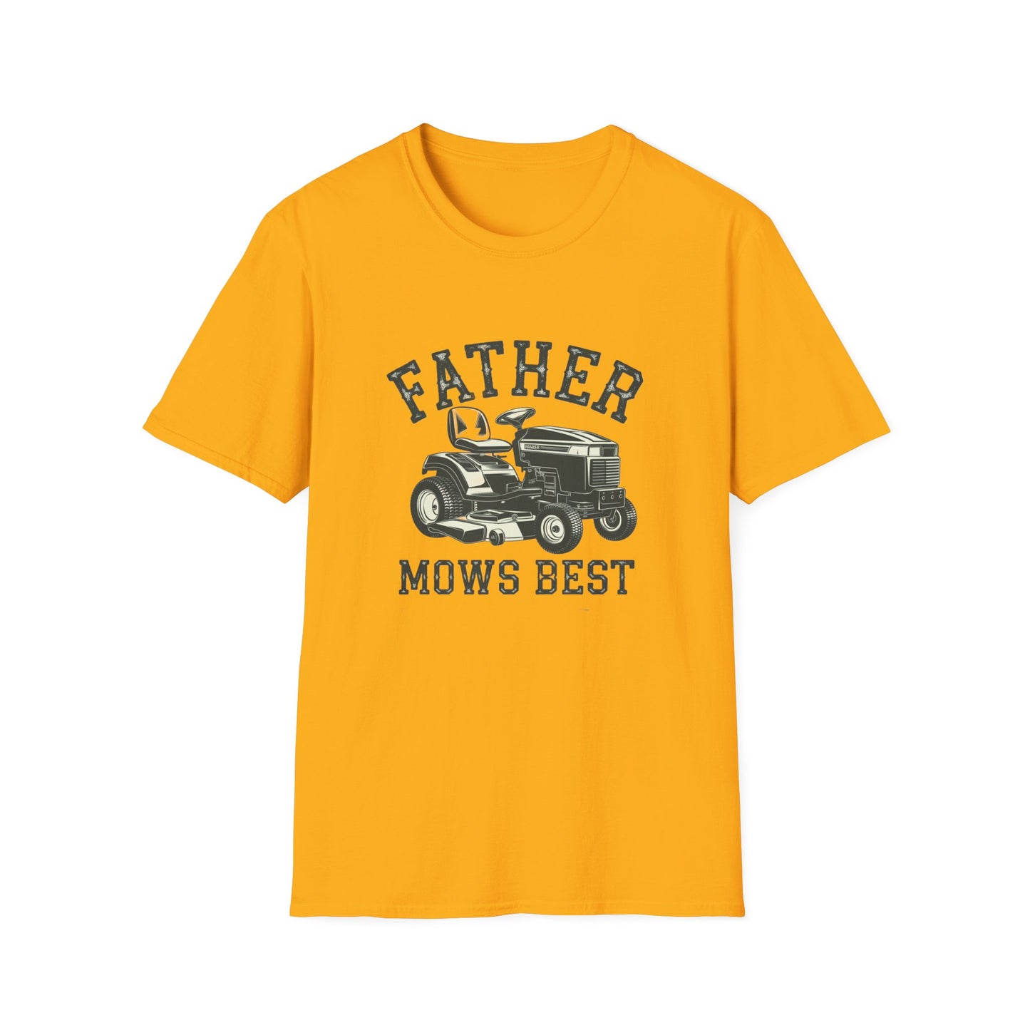 Father Mows Best Unisex Softstyle T-Shirt