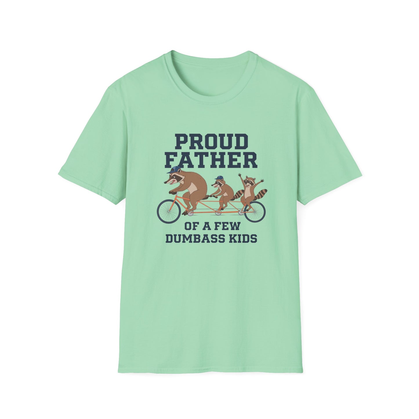 Proud Father Animal T-Shirt | Unisex Softstyle Tee for Dad