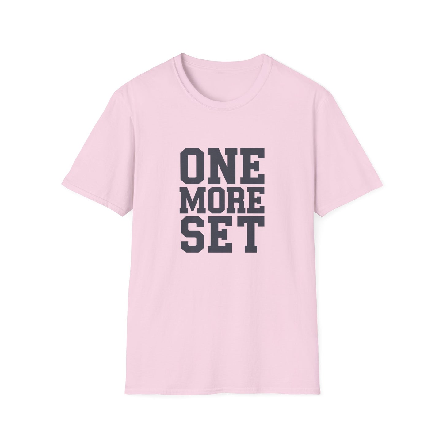 Motivational Fitness T-Shirt - 'One More Set' Unisex Softstyle Tee