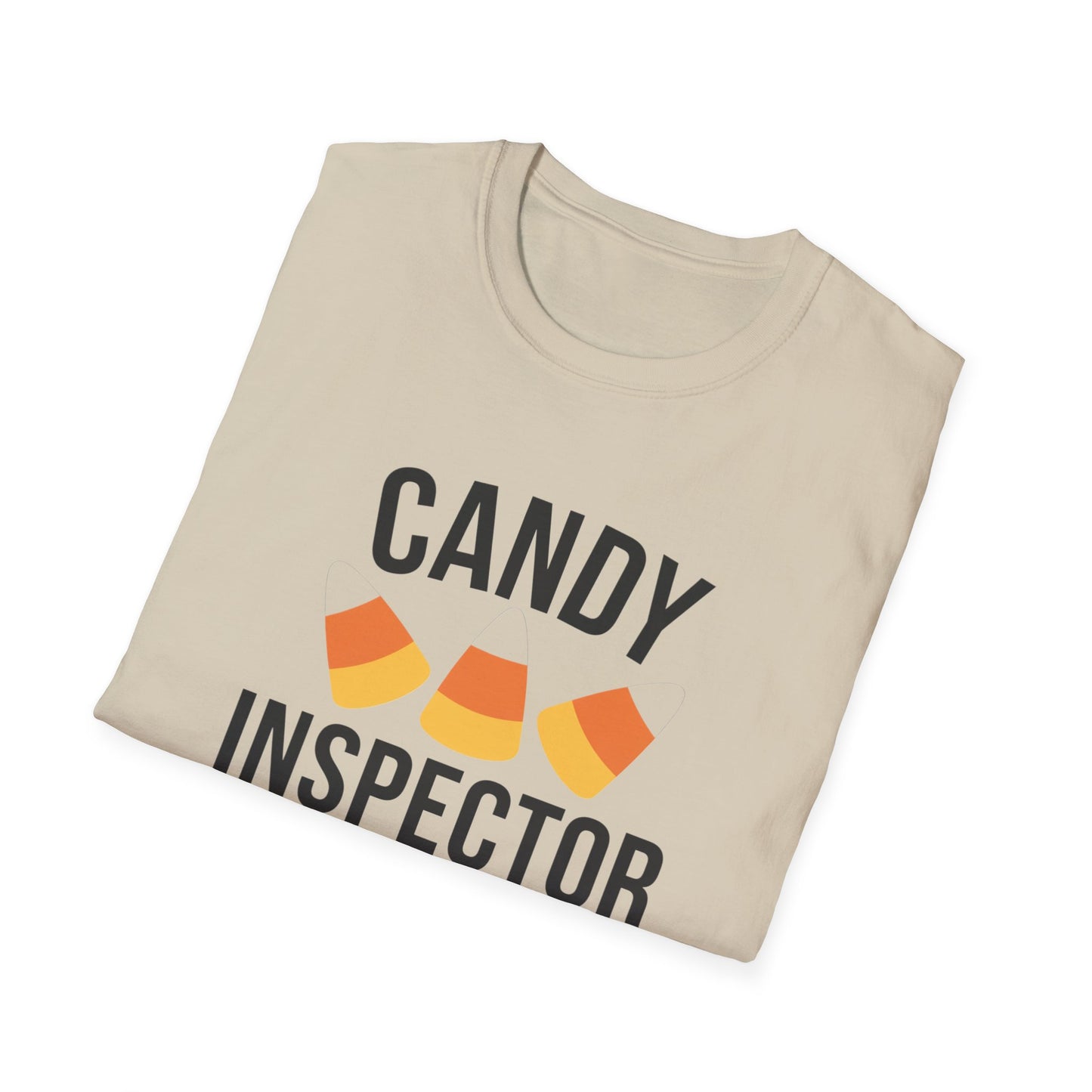 Fun Candy Inspector T-Shirt for Halloween, Unisex Graphic Tee, Sweet Tooth Apparel, Perfect for Fall Celebrations, Trick or Treat