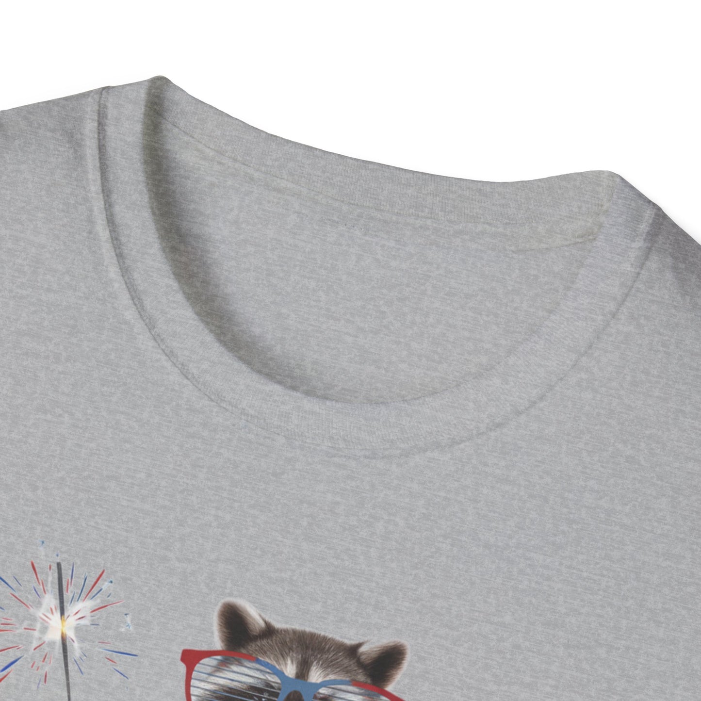Feral & Free Raccoon Unisex Softstyle T-Shirt - Fun & Quirky Graphic Tee
