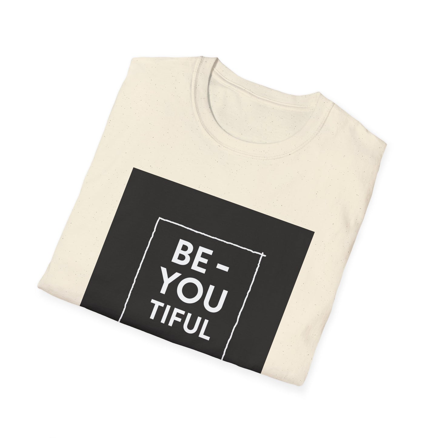 Be-You-Tiful Unisex Softstyle T-Shirt - Inspiring Message Shirt, Casual Wear, Gift for Friends, Motivational Apparel, Everyday Comfort