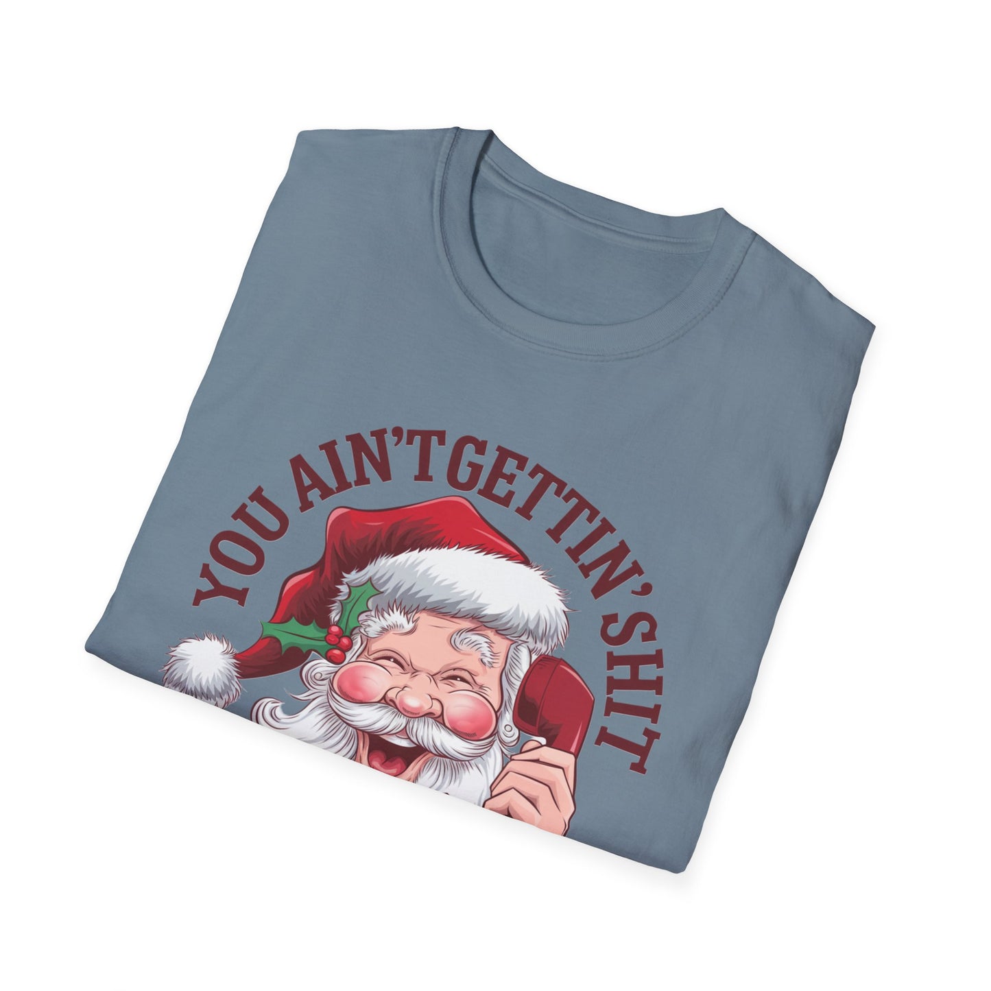 Funny Christmas T-Shirt, Holiday Gift, Santa Humor Tee, Unisex Graphic Shirt, Xmas Party Outfit, Unique Gift Idea
