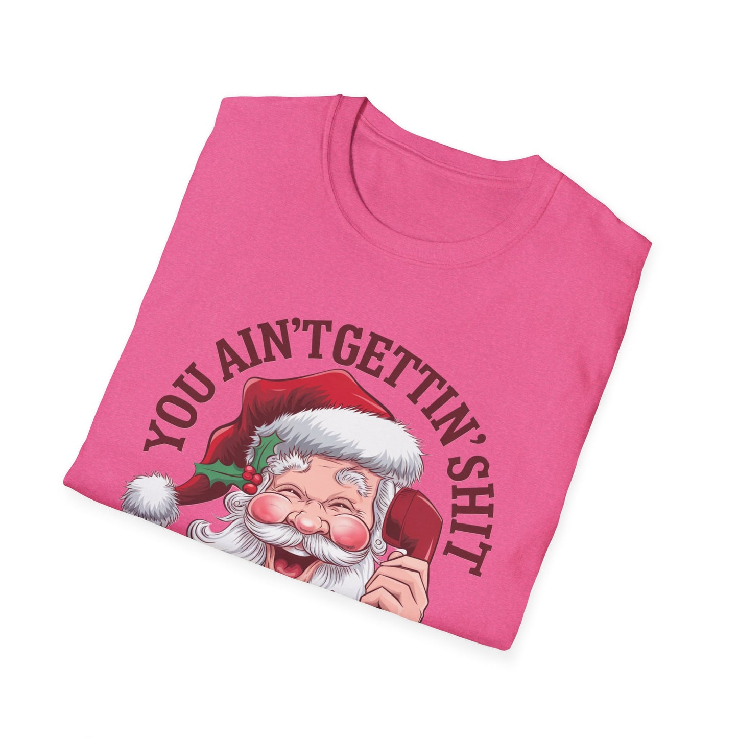 Funny Christmas T-Shirt, Holiday Gift, Santa Humor Tee, Unisex Graphic Shirt, Xmas Party Outfit, Unique Gift Idea
