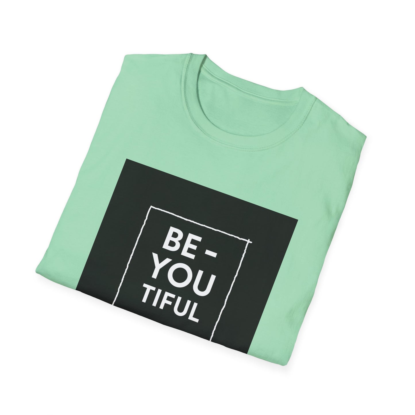 Be-You-Tiful Unisex Softstyle T-Shirt - Inspiring Message Shirt, Casual Wear, Gift for Friends, Motivational Apparel, Everyday Comfort