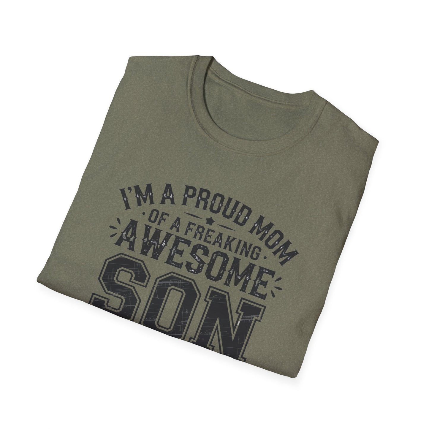 Proud Mom Tee, Fun Gift for Moms, Mother's Day Shirt, Family Humor Tee, Unisex Softstyle T-Shirt