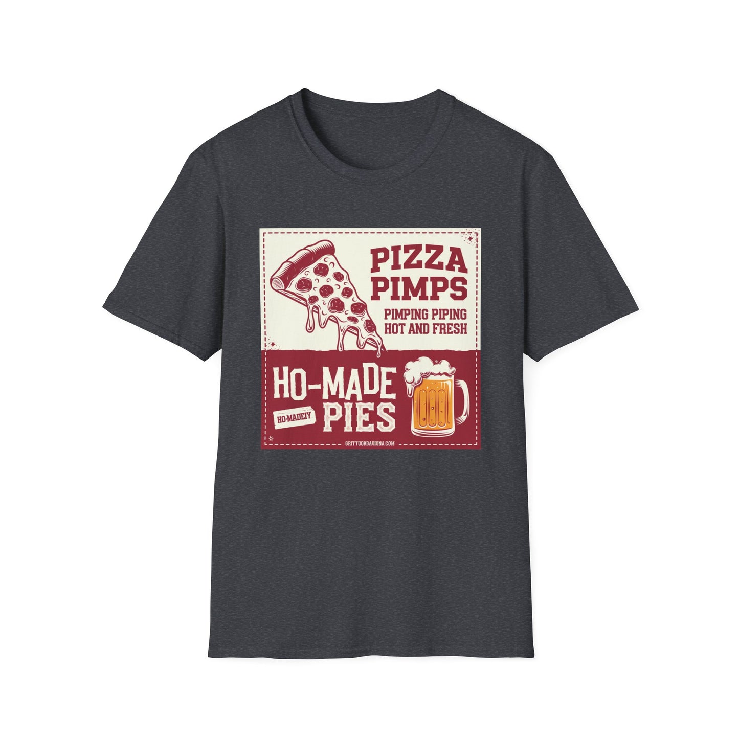 Pizza Pimps Unisex Softstyle T-Shirt - Fun Foodie Tee