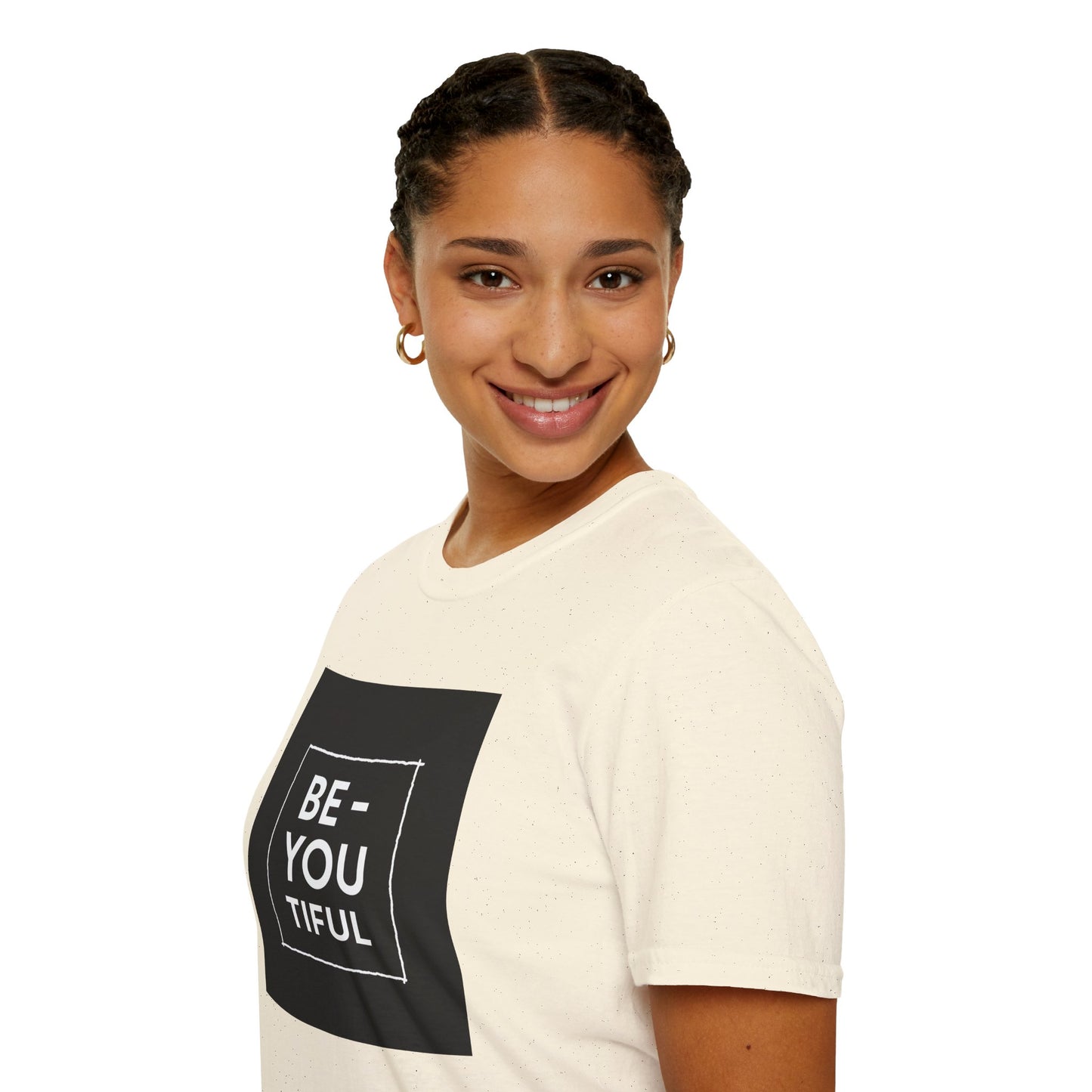 Be-You-Tiful Unisex Softstyle T-Shirt - Inspiring Message Shirt, Casual Wear, Gift for Friends, Motivational Apparel, Everyday Comfort