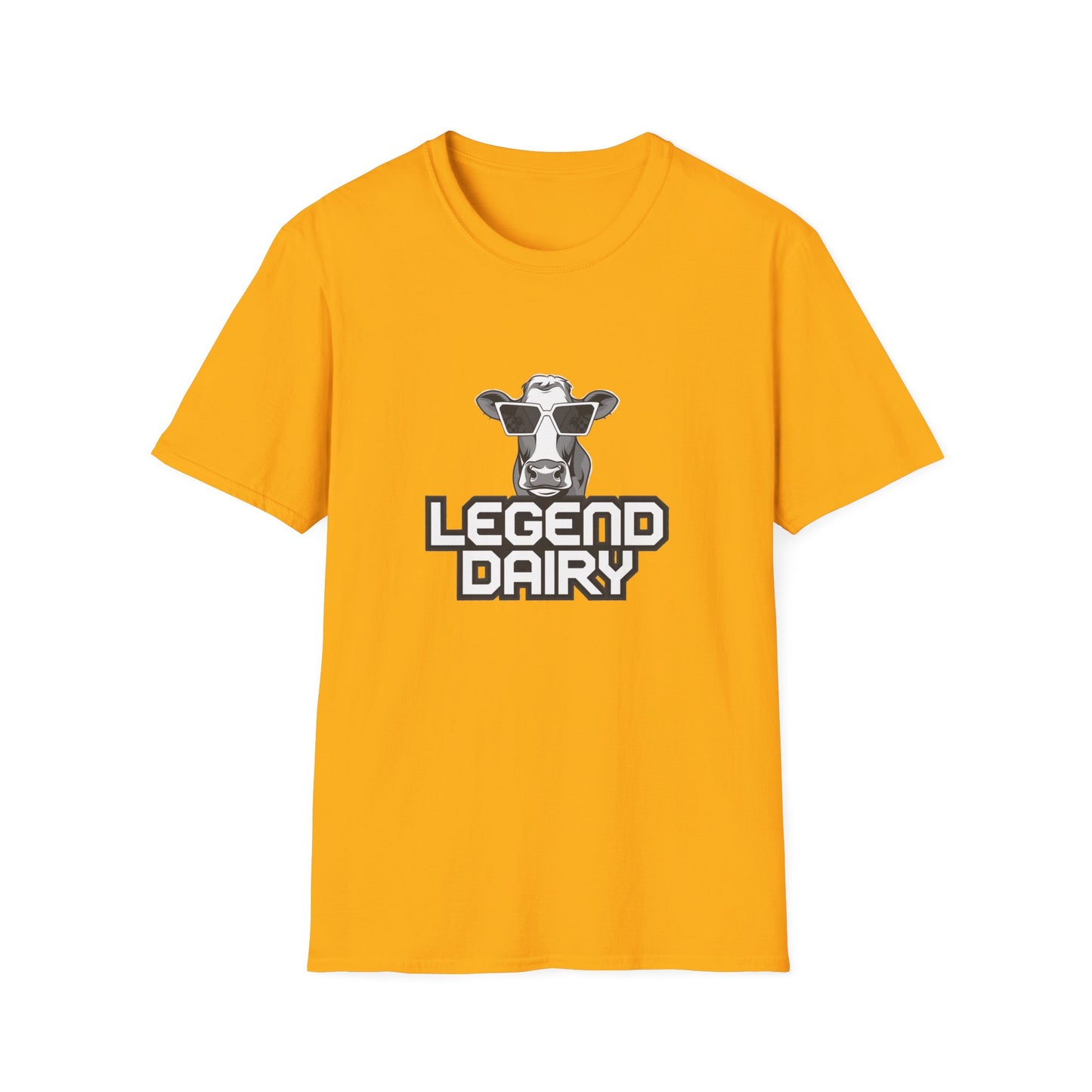 Legend Dairy Unisex Softstyle T-Shirt - Fun Cow Graphic Tee