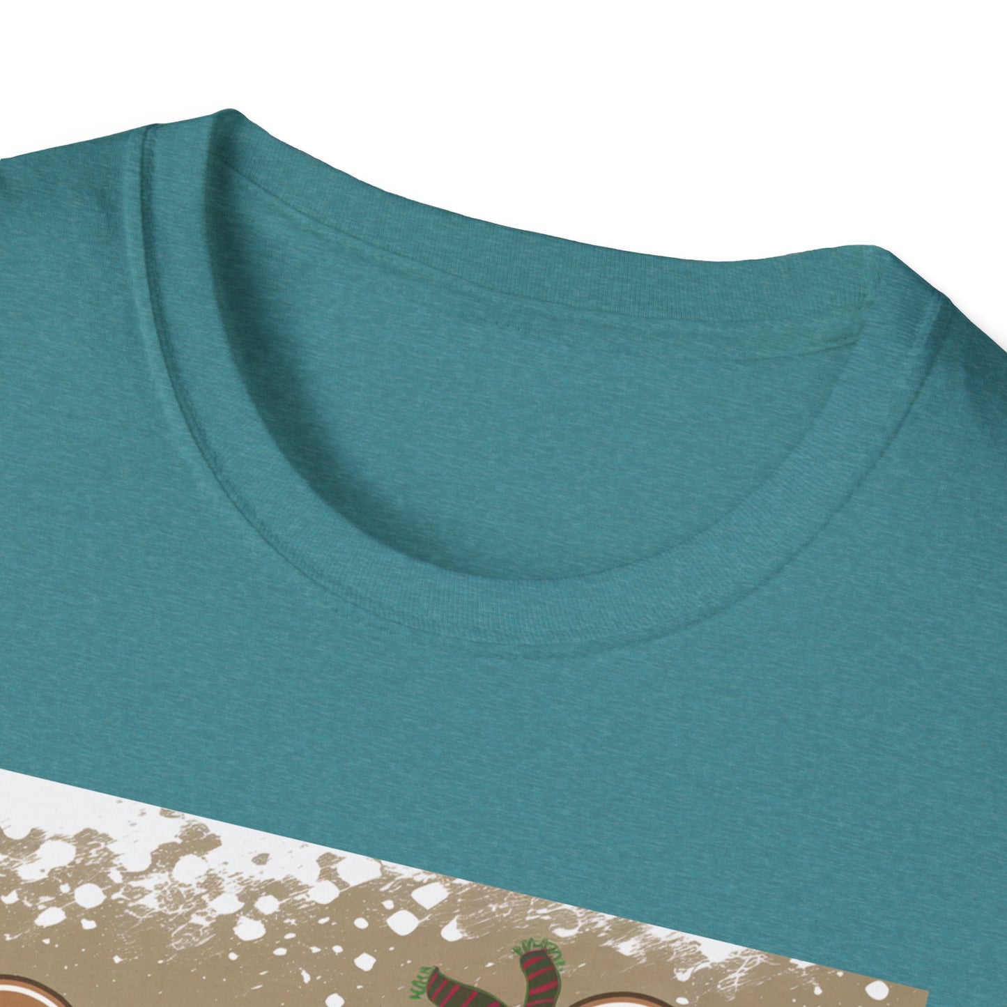 Festive Gingerbread Unisex T-Shirt, Holiday Tee, Christmas Gift, Cozy Shirt, Winter Apparel, Fun Gift Idea