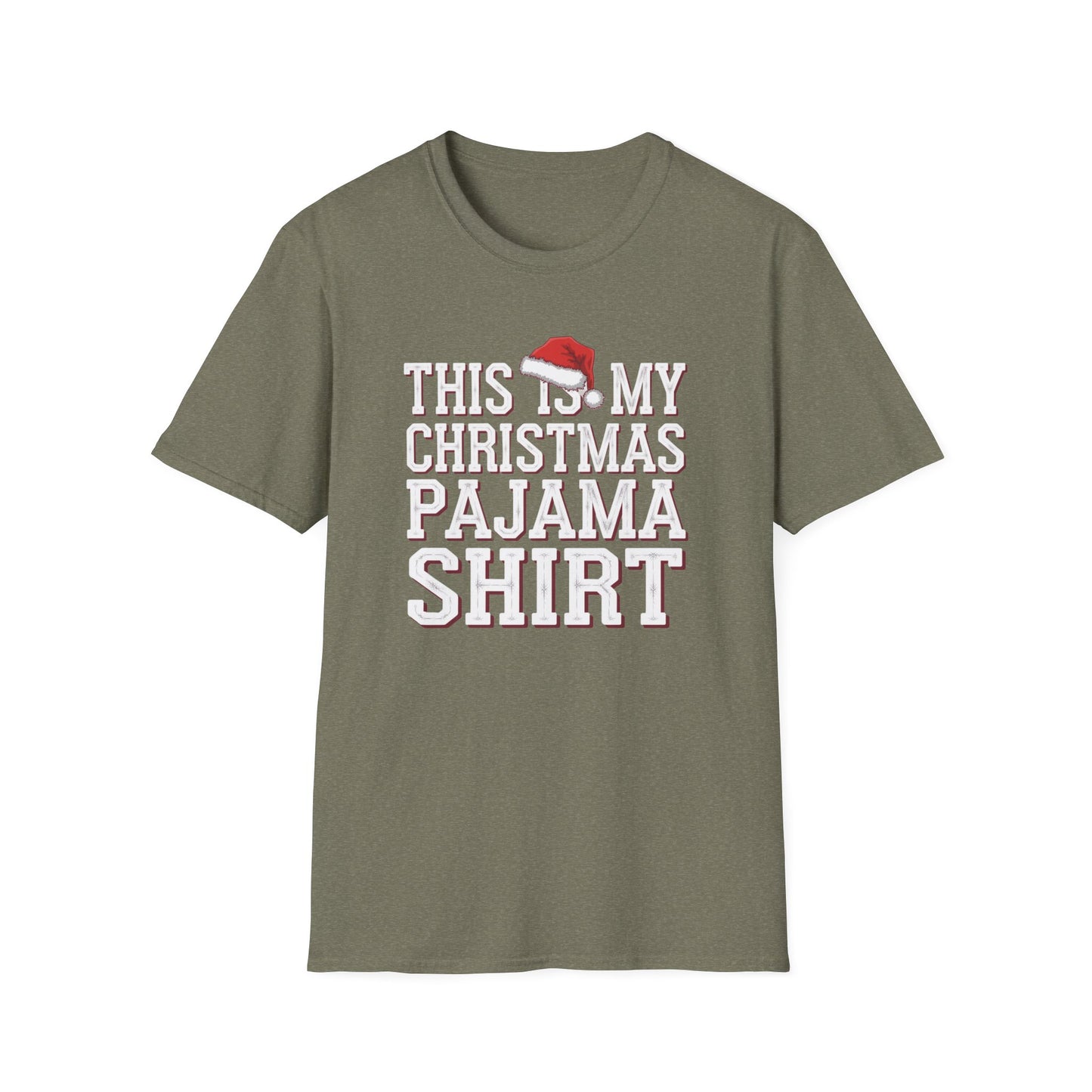 This is My Christmas Pajama Shirt - Unisex Softstyle Tee, Holiday Gift, Cozy T-Shirt, Christmas Pajama, Fun Winter Wear