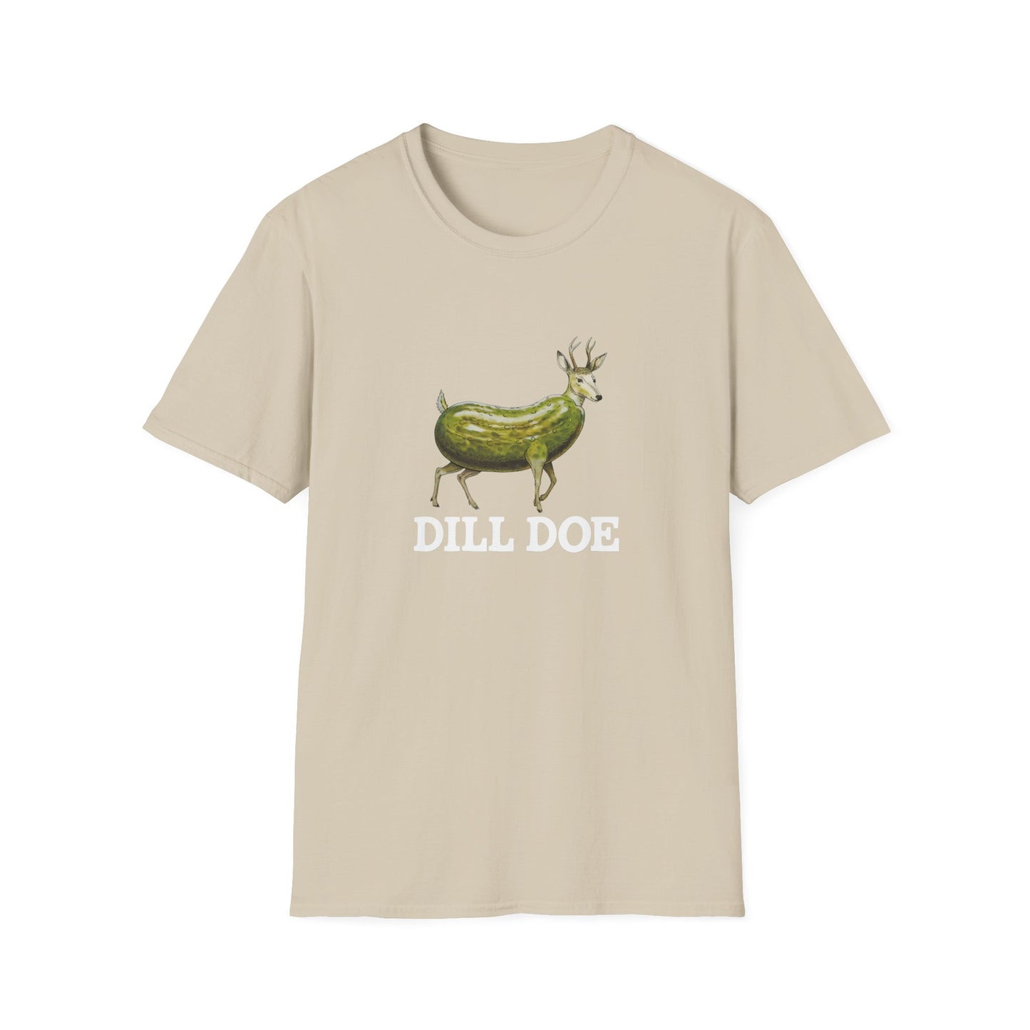 Dill Doe Funny Unisex Softstyle T-Shirt - Quirky Animal Tee