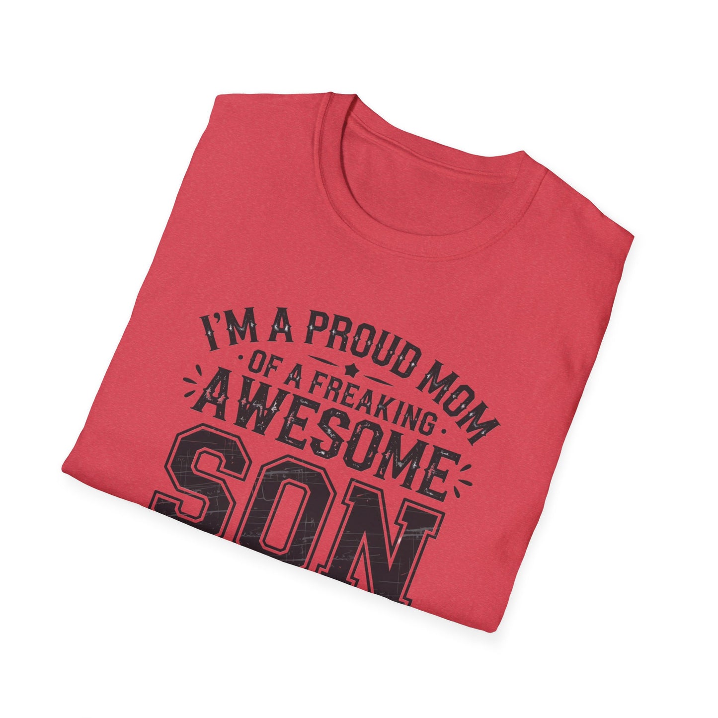 Proud Mom Tee, Fun Gift for Moms, Mother's Day Shirt, Family Humor Tee, Unisex Softstyle T-Shirt