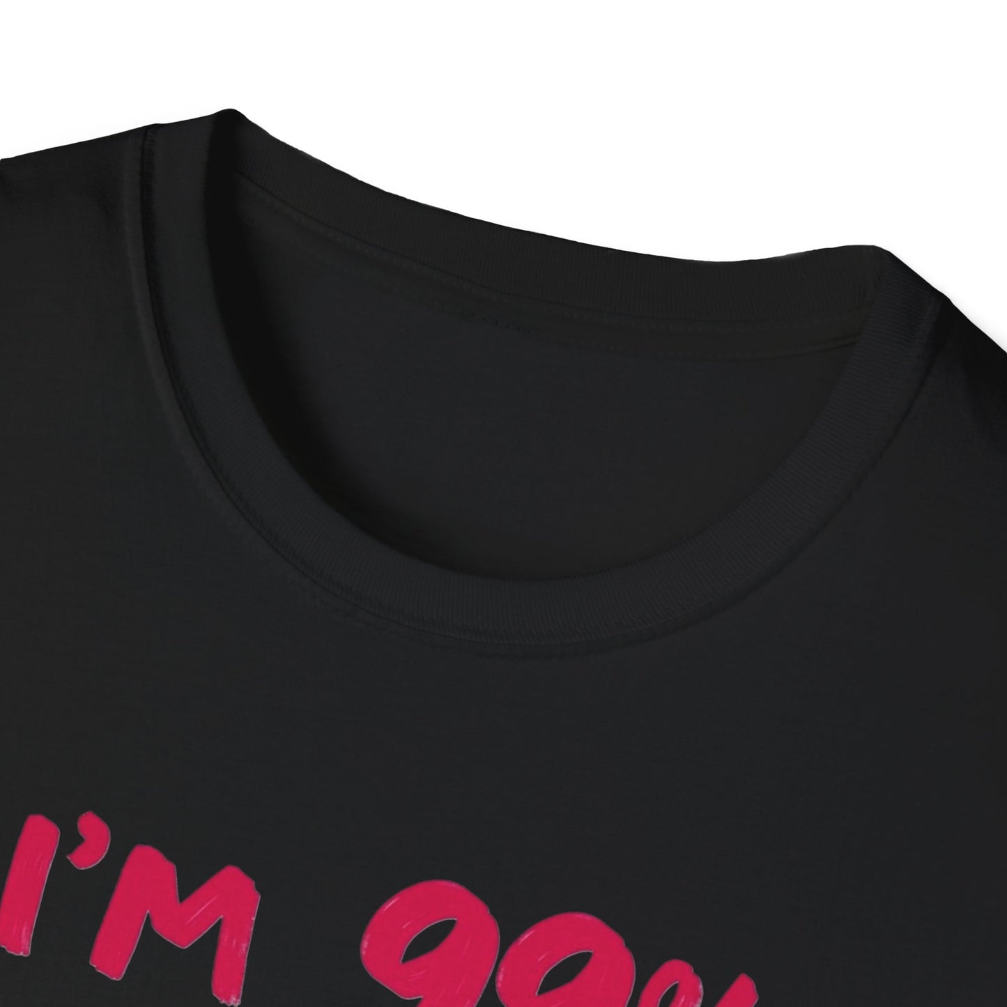 Humorous Graphic Tee, I'm 99% Angel But Ohh That 1%, Funny Gift, Casual Wear, Unique Birthday Shirt, Unisex Softstyle T-Shirt