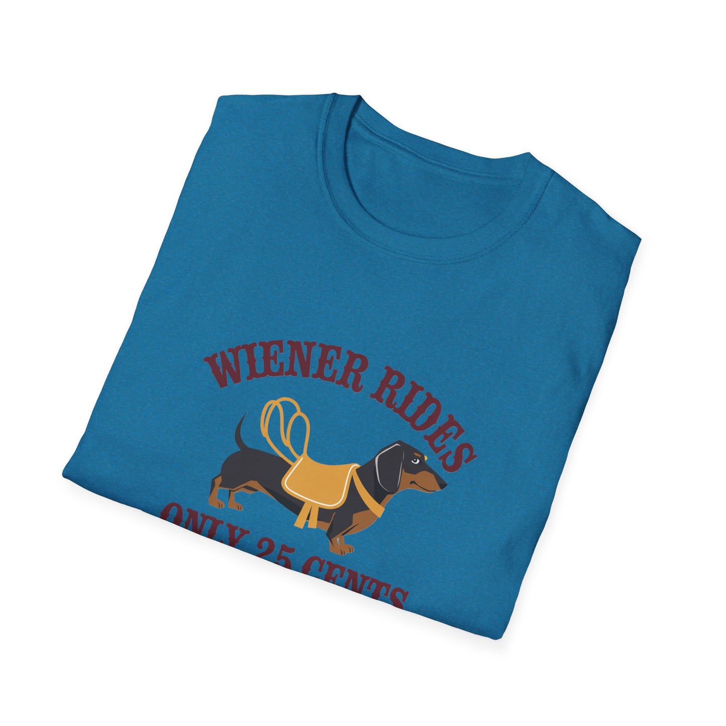 Humorous Wiener Rides Unisex T-Shirt - Fun Gift for Dog Lovers
