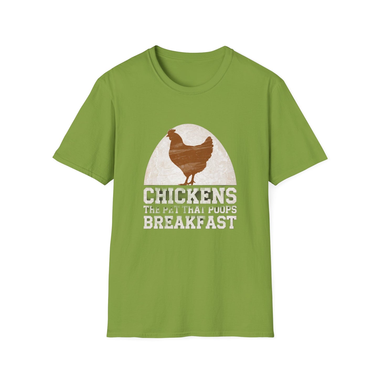 Chickens Breakfast Unisex Softstyle T-Shirt - Fun Farmhouse Tee for Animal Lovers