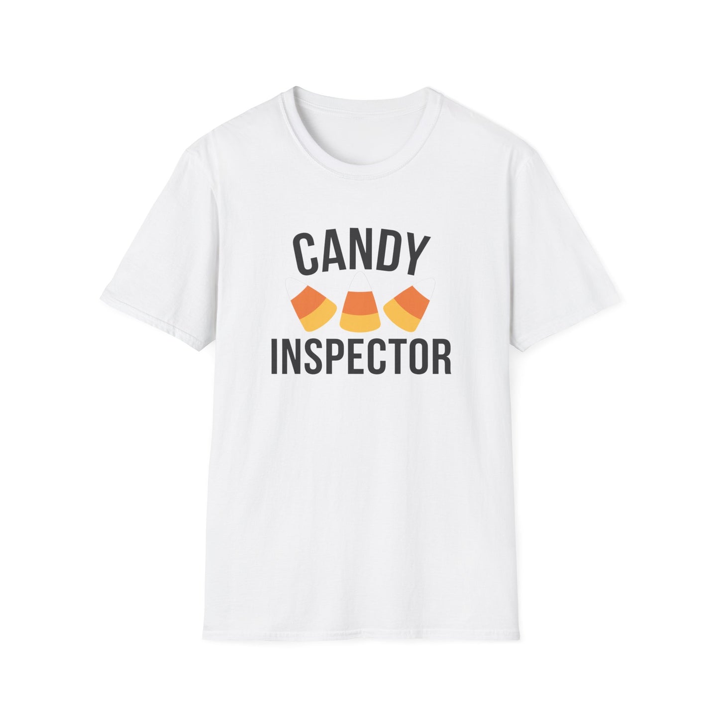 Fun Candy Inspector T-Shirt for Halloween, Unisex Graphic Tee, Sweet Tooth Apparel, Perfect for Fall Celebrations, Trick or Treat