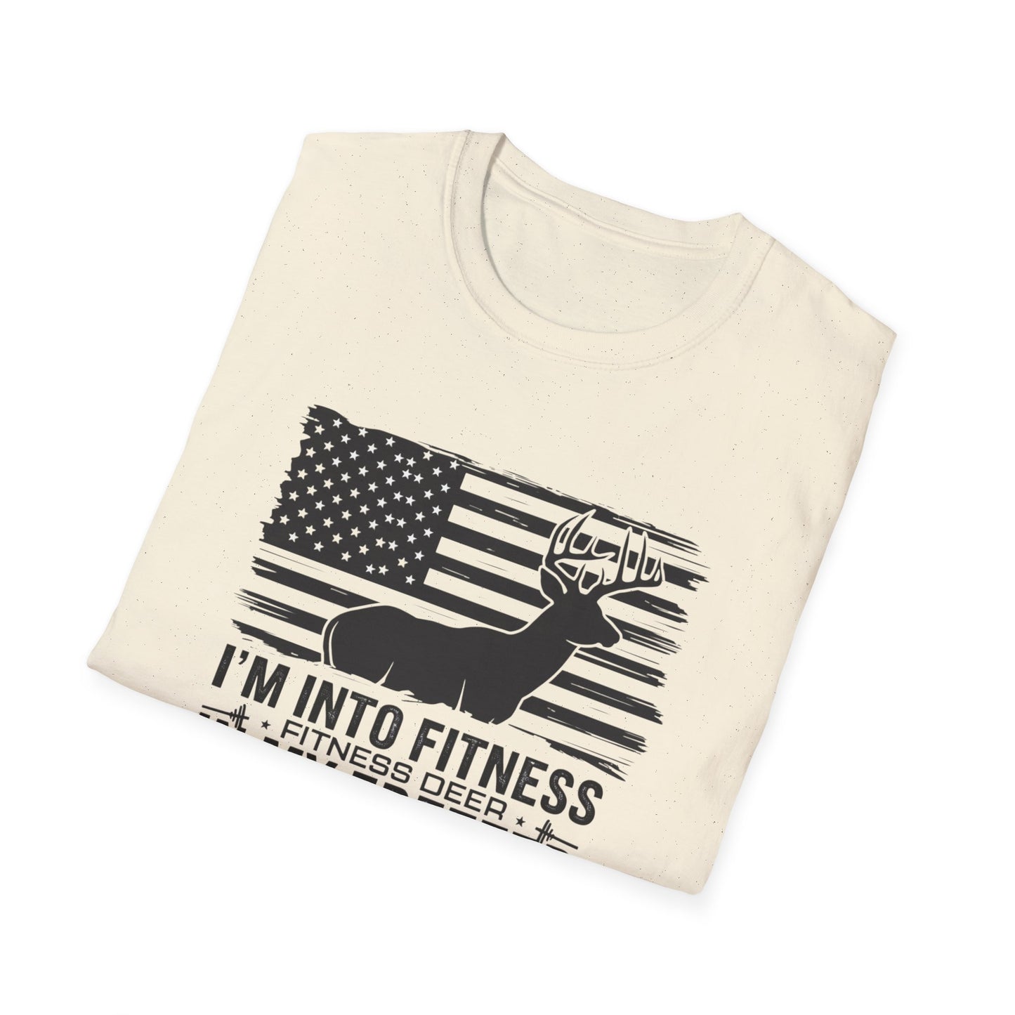 Funny Fitness Lover T-Shirt - "I’m Into Fitness, Fitness Deep in My Freezer" - Unisex Softstyle Tee