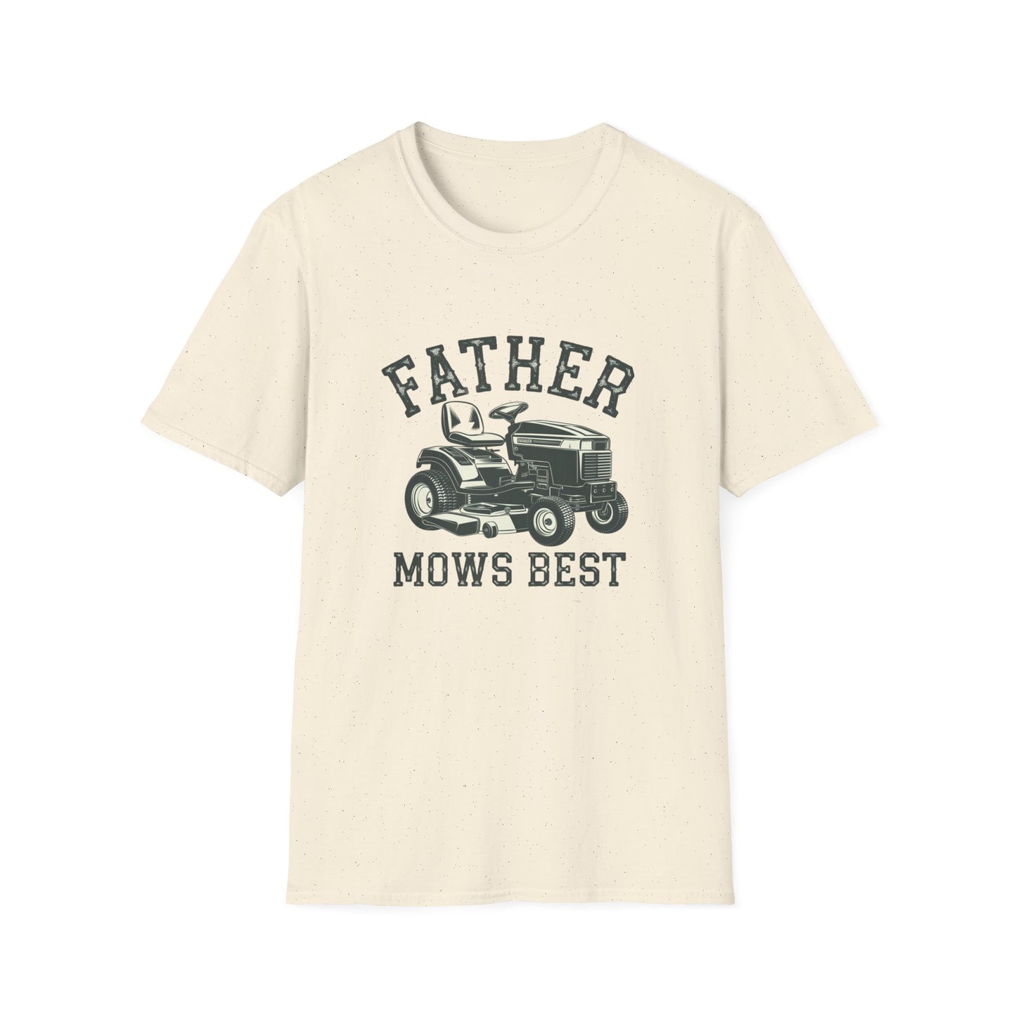 Father Mows Best Unisex Softstyle T-Shirt