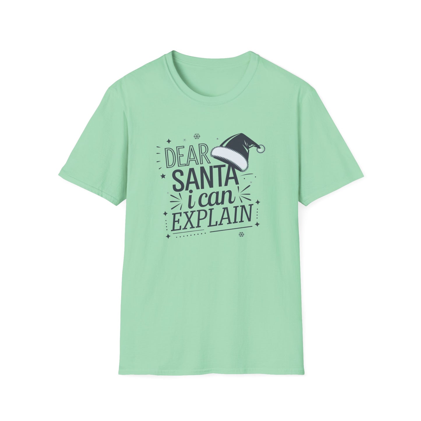 Santa Explanation Tee, Funny Christmas T-Shirt, Holiday Gift for Adults, Unisex Graphic Tee, Seasonal Humor Apparel