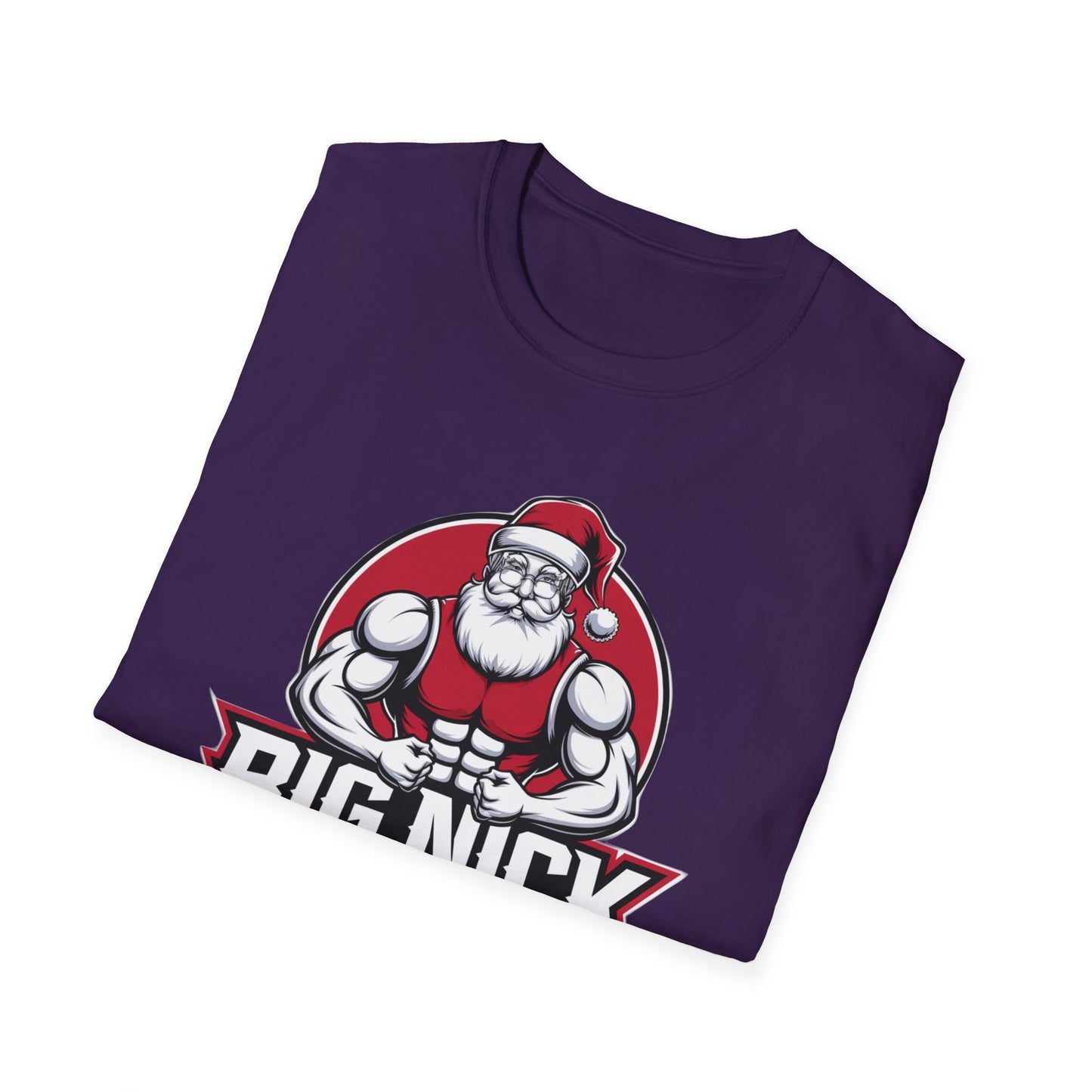 Christmas Muscle Santa Unisex T-Shirt, Holiday Gift, Funny Tee, Santa Outfit, Christmas Apparel