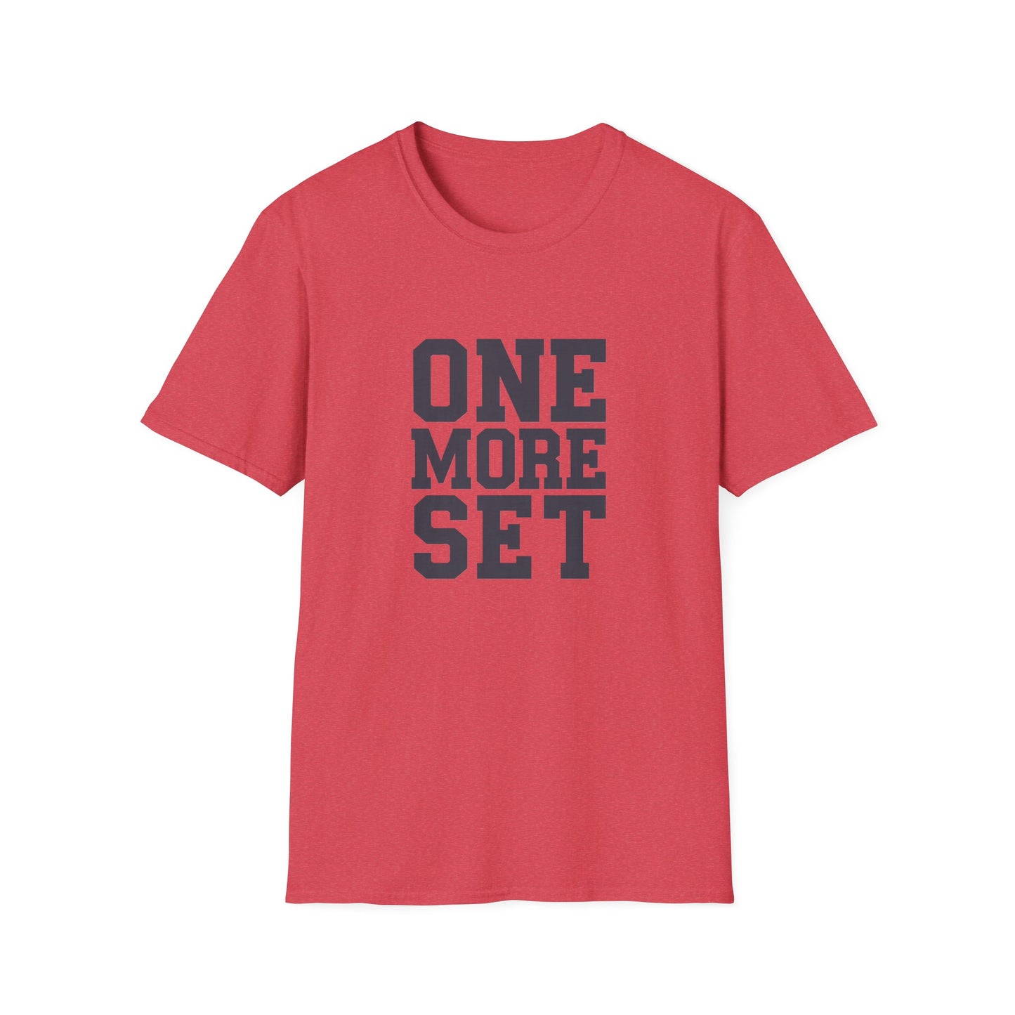 Motivational Fitness T-Shirt - 'One More Set' Unisex Softstyle Tee