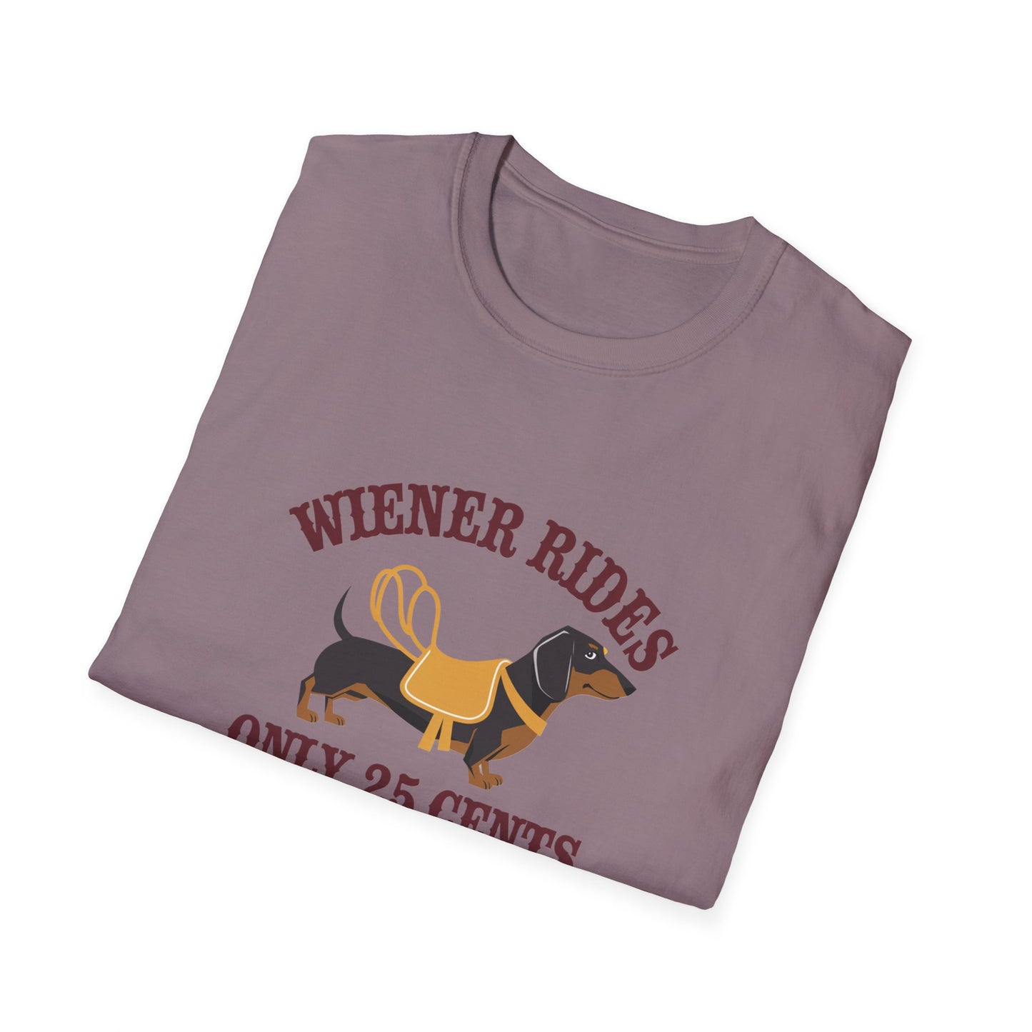 Humorous Wiener Rides Unisex T-Shirt - Fun Gift for Dog Lovers