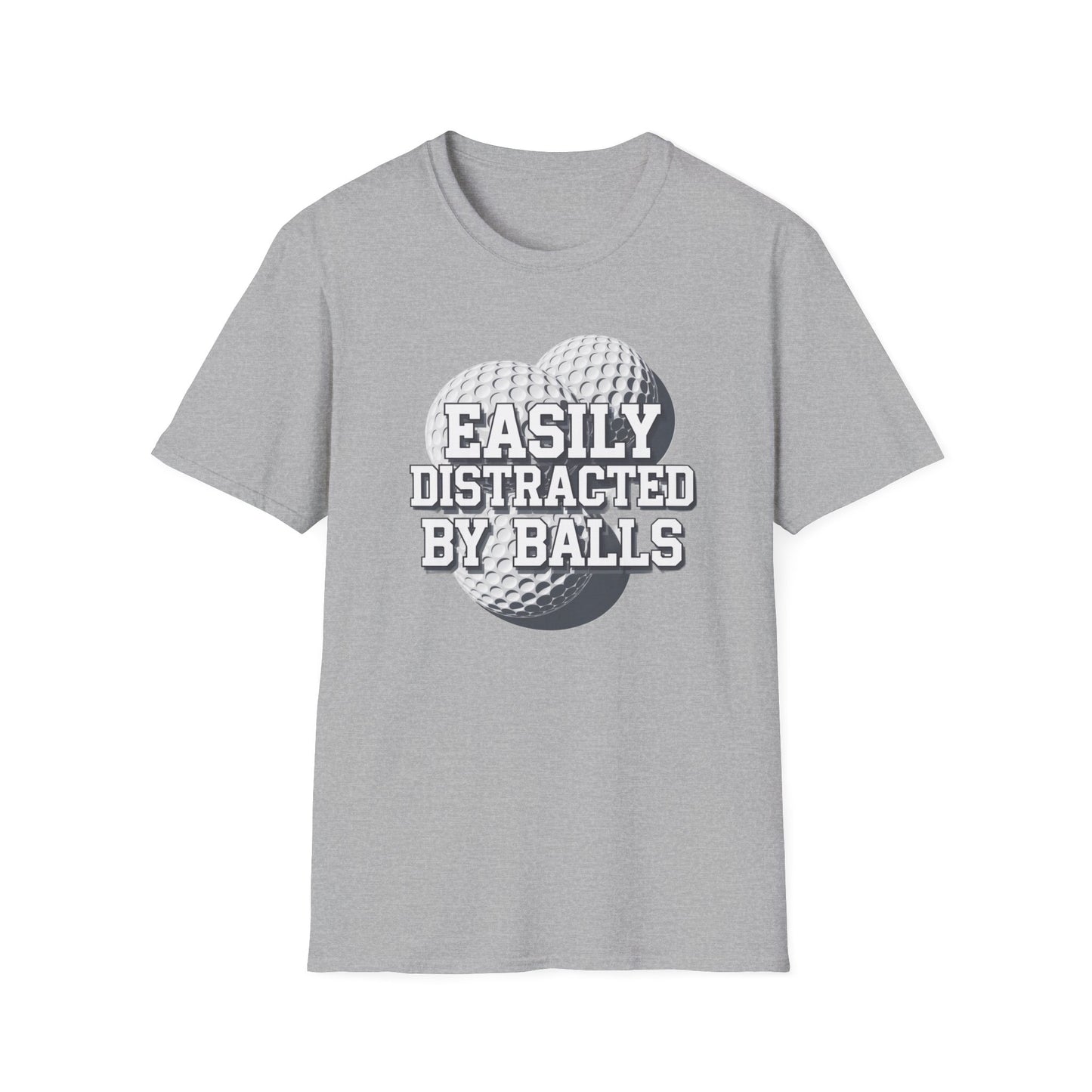 Easily Distracted Golf T-Shirt | Unisex Softstyle Tee for Golf Lovers