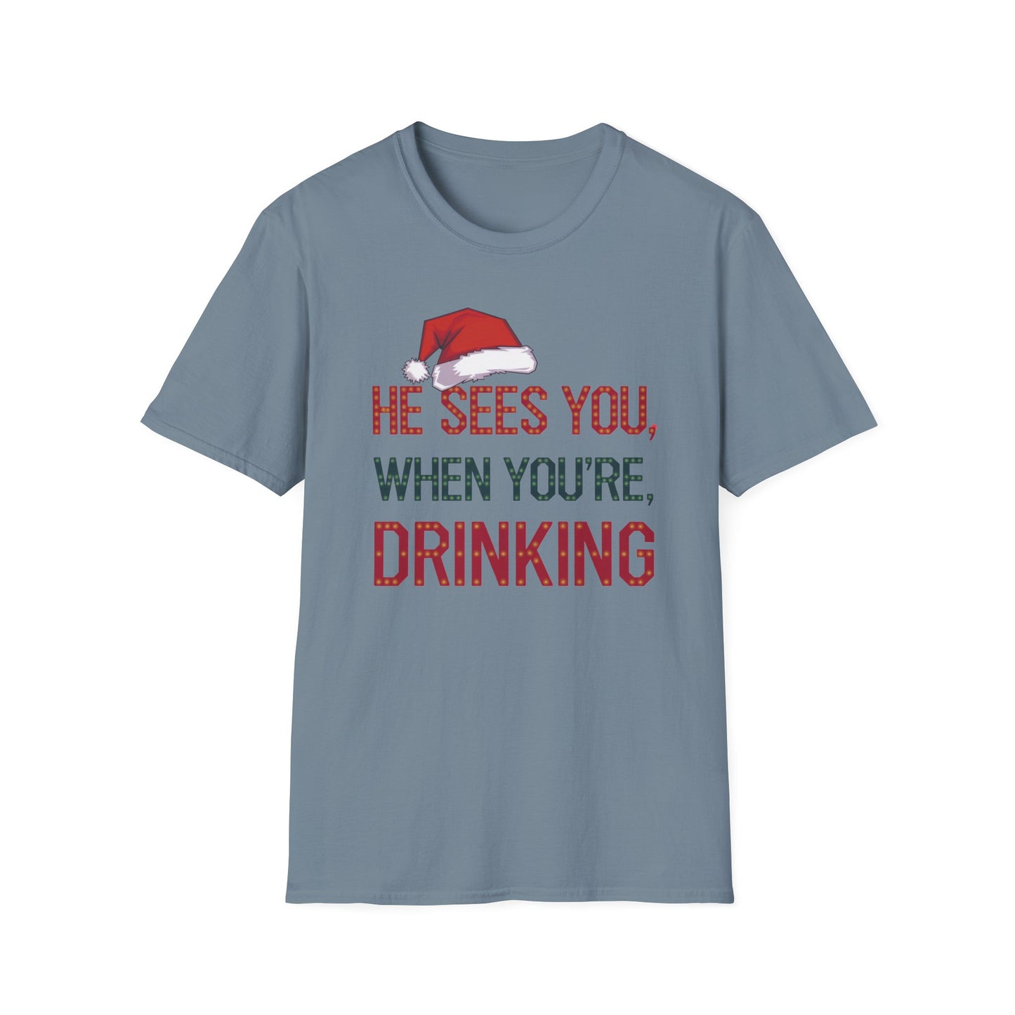 Festive Drink Humor T-Shirt - Perfect for Christmas Parties, Holiday Gatherings, Gift for Friends, Funny Apparel, Unisex Christmas Tee