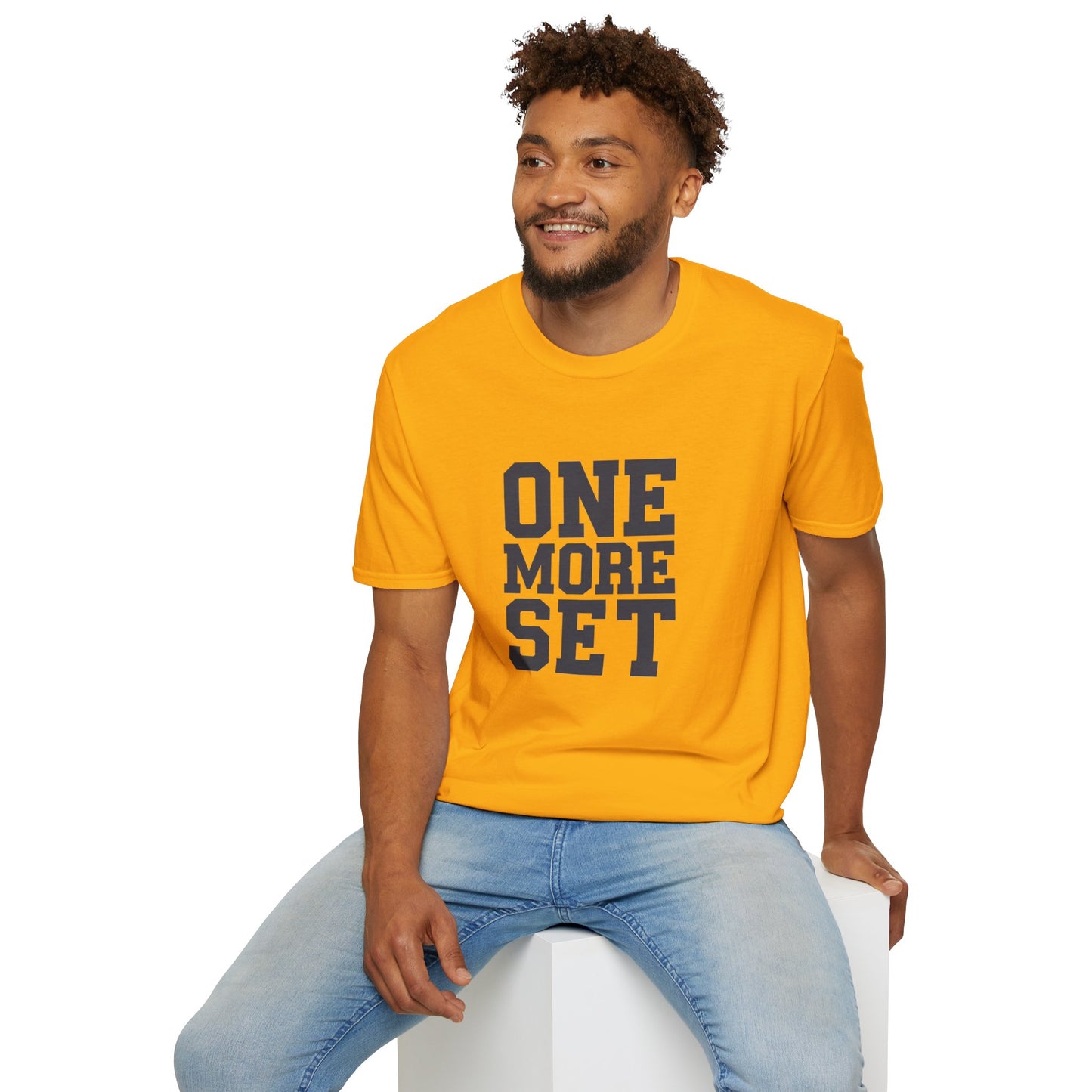 Motivational Fitness T-Shirt - 'One More Set' Unisex Softstyle Tee