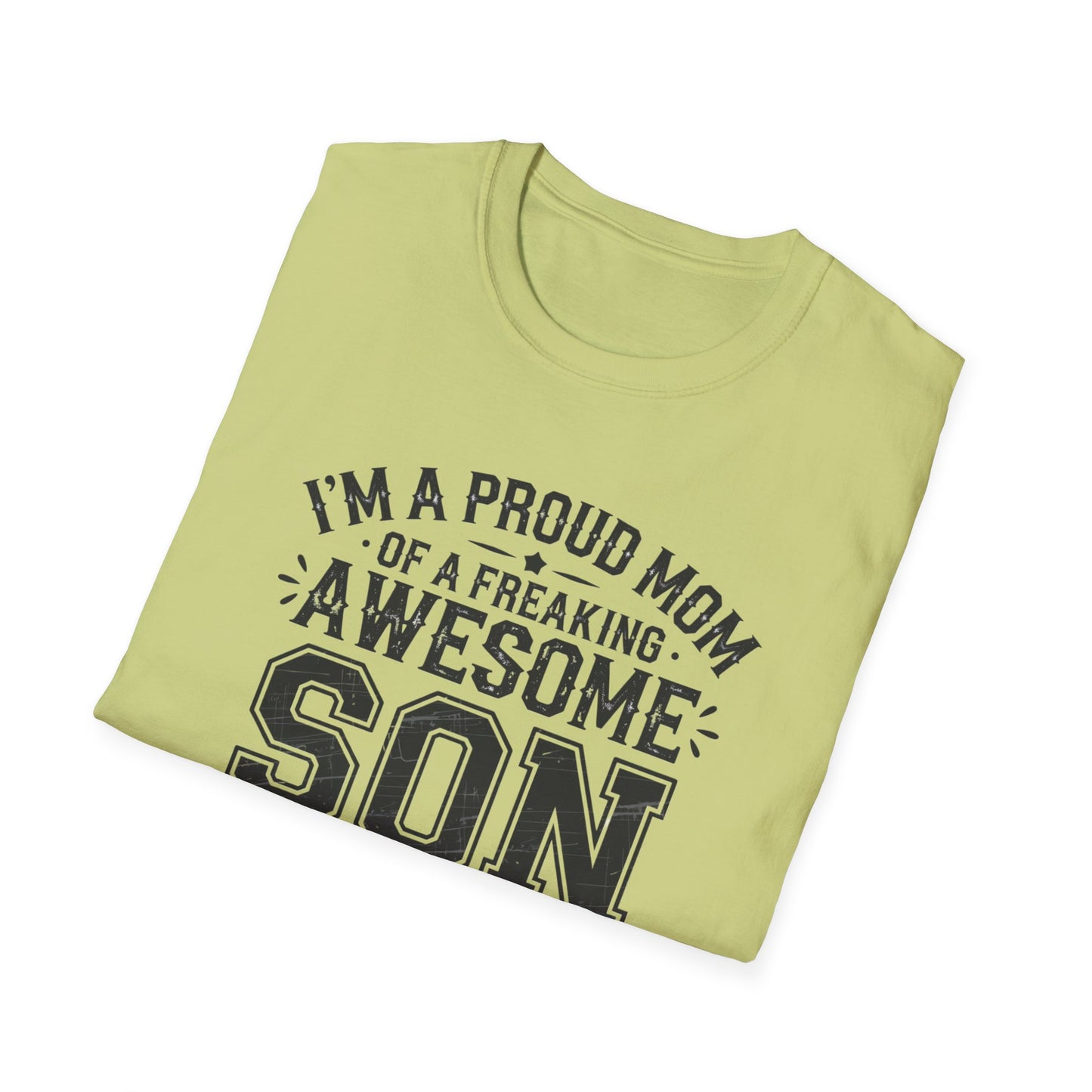 Proud Mom Tee, Fun Gift for Moms, Mother's Day Shirt, Family Humor Tee, Unisex Softstyle T-Shirt