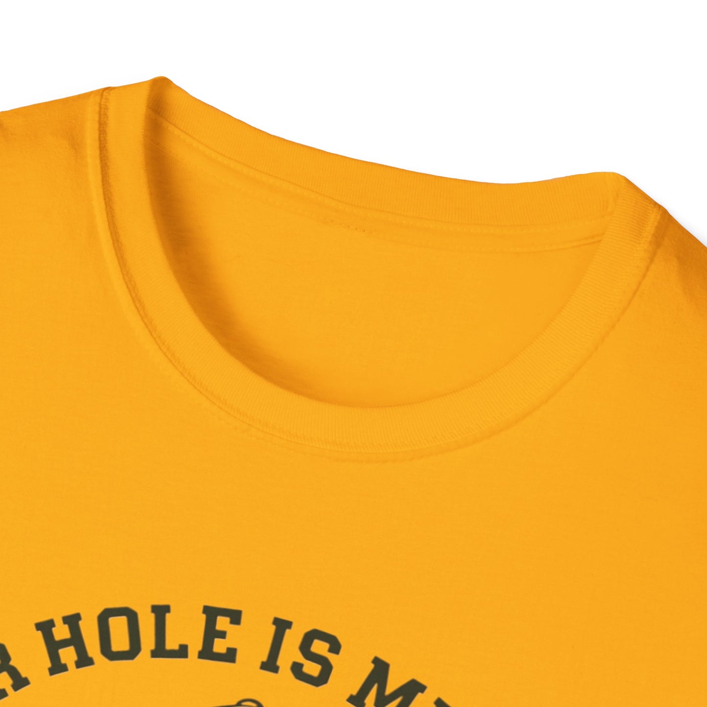Funny Golf T-Shirt - "Your Hole is My Goal" Unisex Softstyle Tee