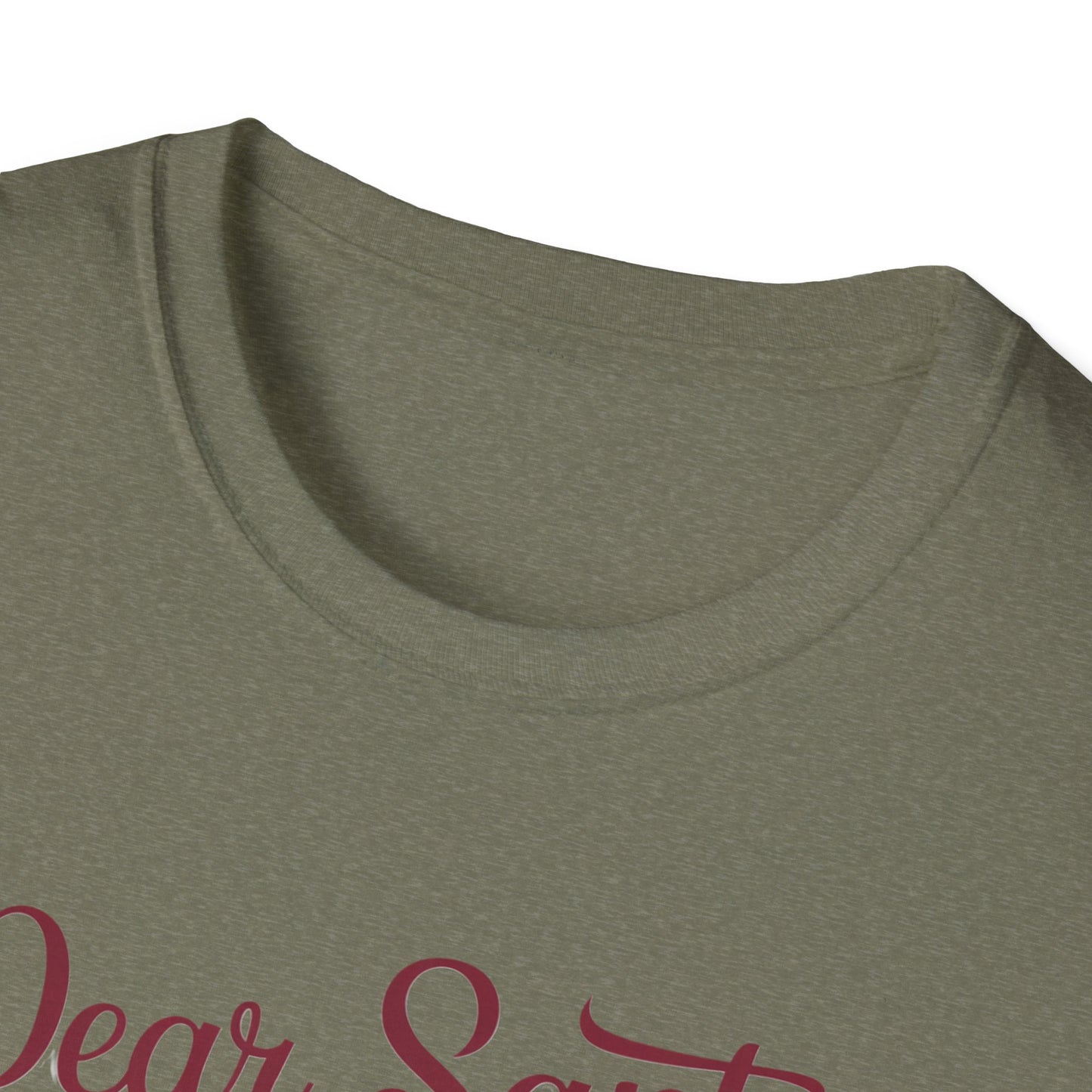 Funny Christmas T-Shirt, Unisex Softstyle Tee, Holiday Humor Gift, Santa Cookie Tee, Fun Gift for Him or Her, Seasonal Wear