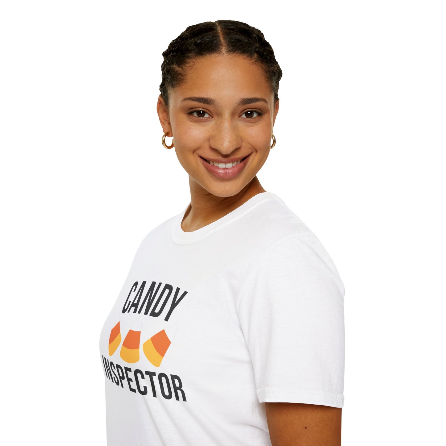 Fun Candy Inspector T-Shirt for Halloween, Unisex Graphic Tee, Sweet Tooth Apparel, Perfect for Fall Celebrations, Trick or Treat