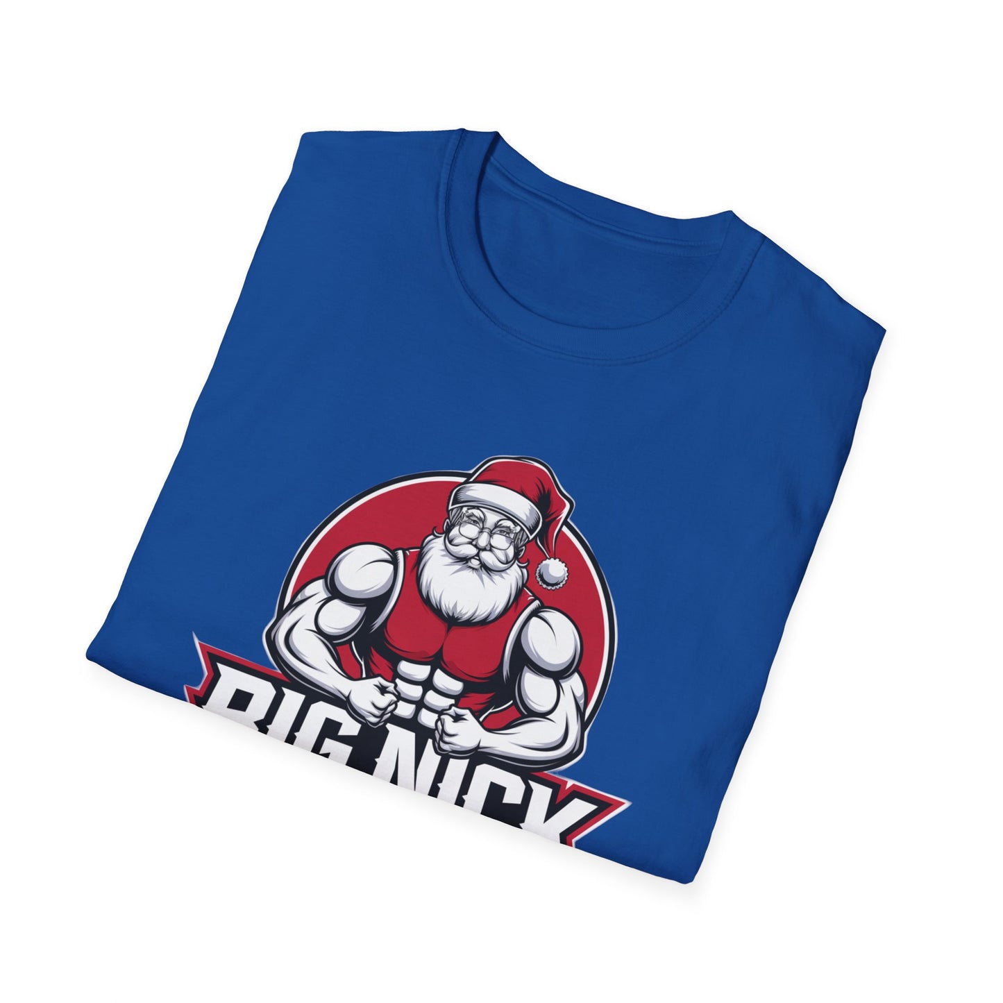 Christmas Muscle Santa Unisex T-Shirt, Holiday Gift, Funny Tee, Santa Outfit, Christmas Apparel