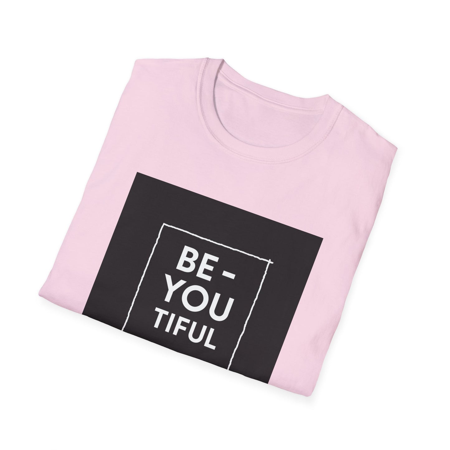Be-You-Tiful Unisex Softstyle T-Shirt - Inspiring Message Shirt, Casual Wear, Gift for Friends, Motivational Apparel, Everyday Comfort