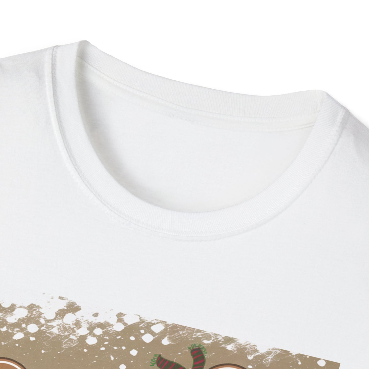 Festive Gingerbread Unisex T-Shirt, Holiday Tee, Christmas Gift, Cozy Shirt, Winter Apparel, Fun Gift Idea