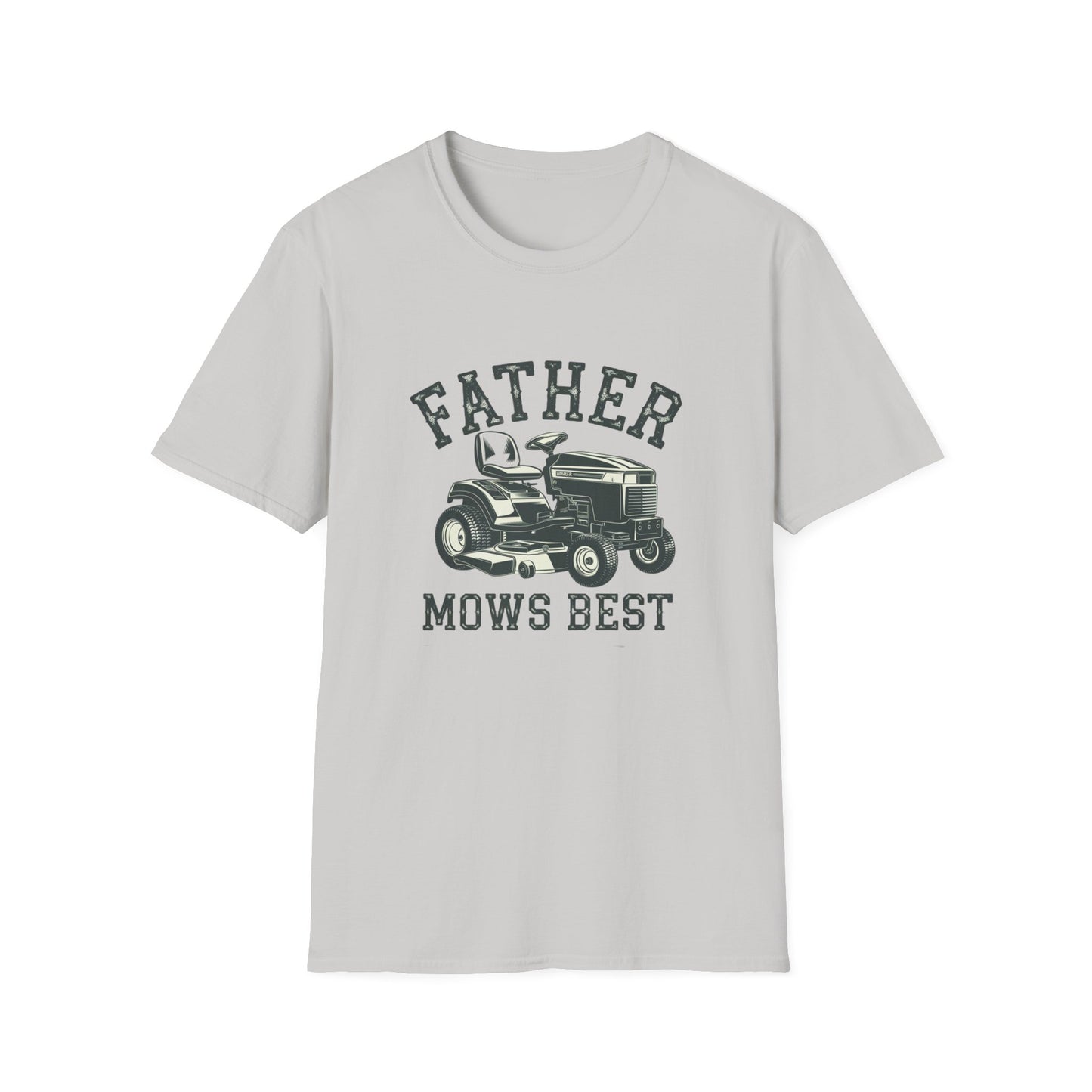 Father Mows Best Unisex Softstyle T-Shirt