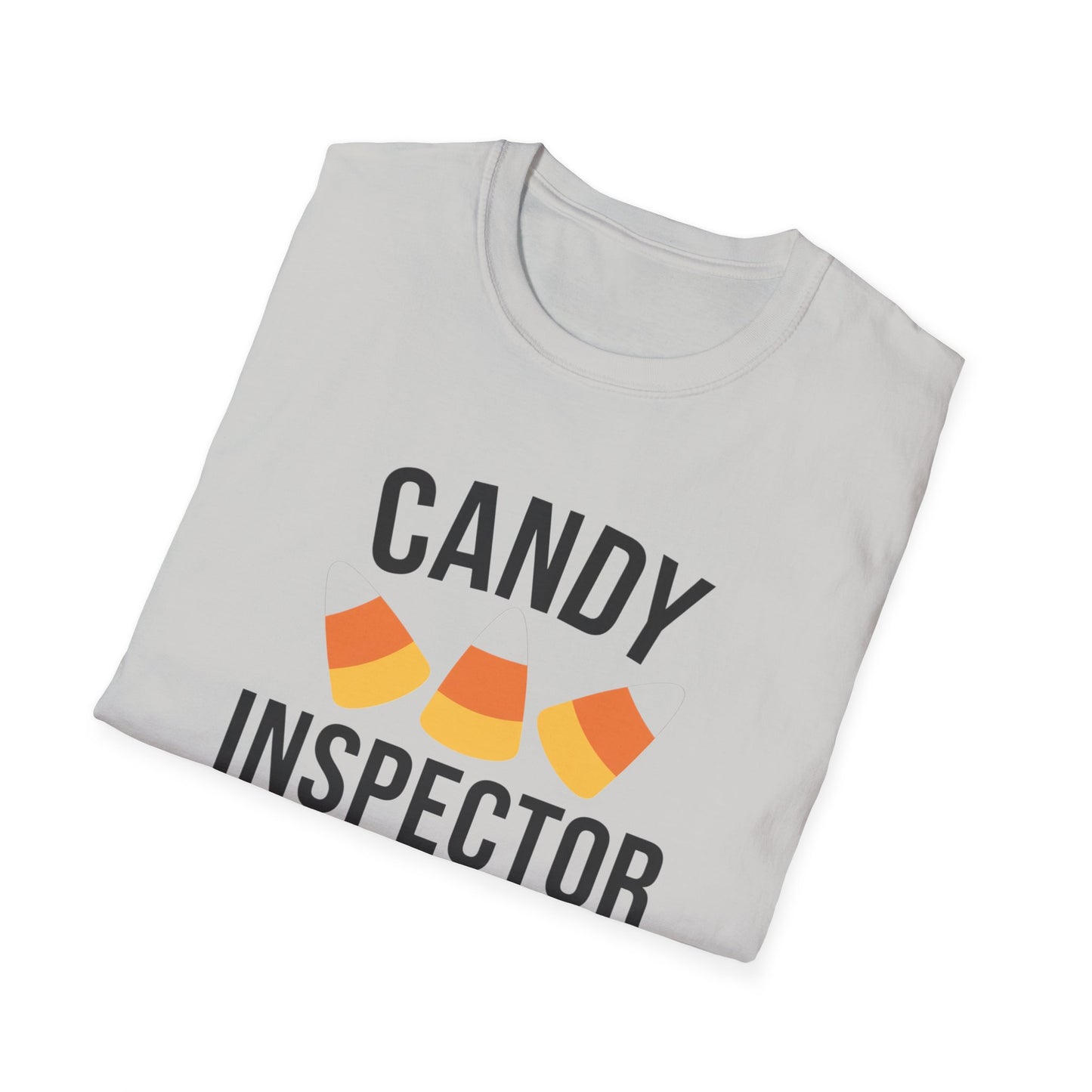 Fun Candy Inspector T-Shirt for Halloween, Unisex Graphic Tee, Sweet Tooth Apparel, Perfect for Fall Celebrations, Trick or Treat