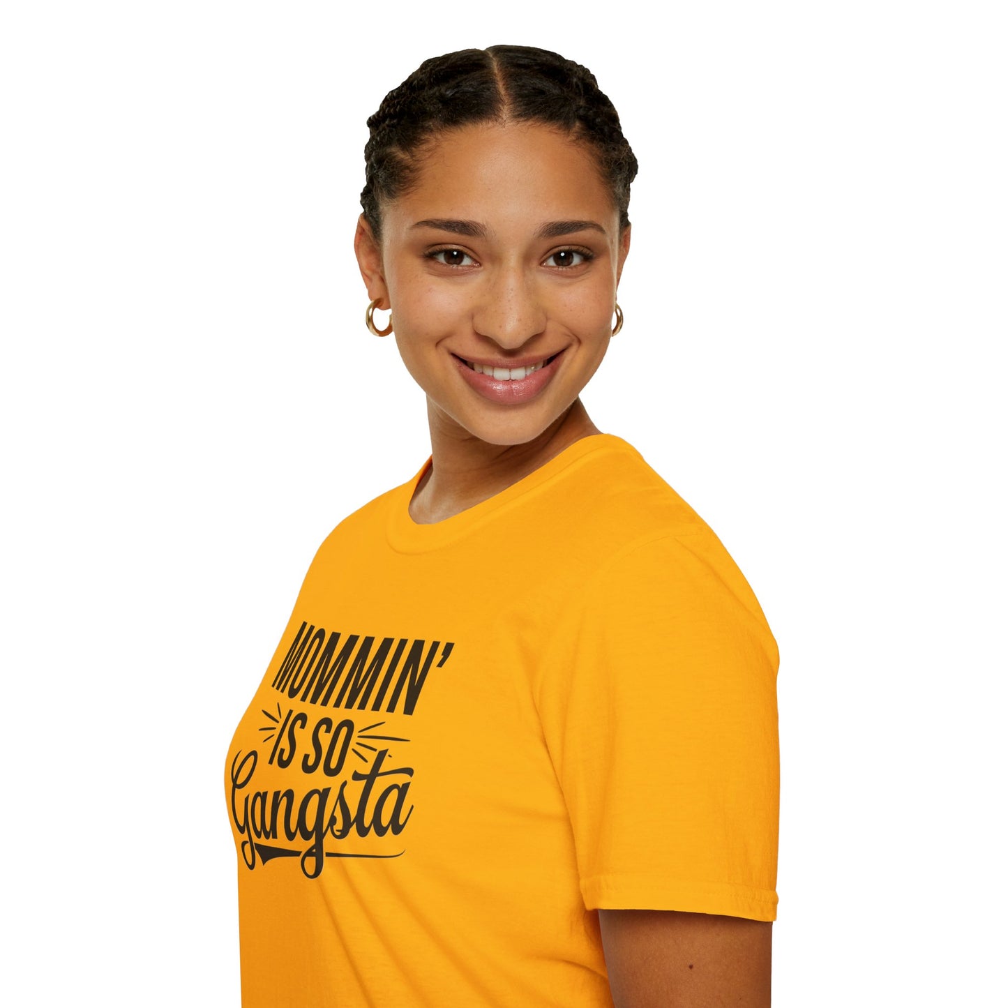 Mommin' is So Gangsta T-Shirt, Funny Mom Tee, Gift for Moms, Mother's Day Apparel, Quirky Parent Shirt, Casual Style