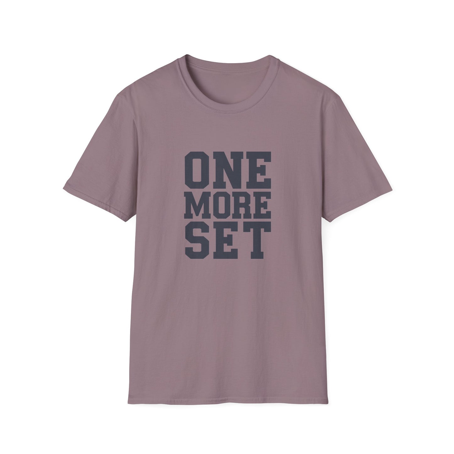 Motivational Fitness T-Shirt - 'One More Set' Unisex Softstyle Tee