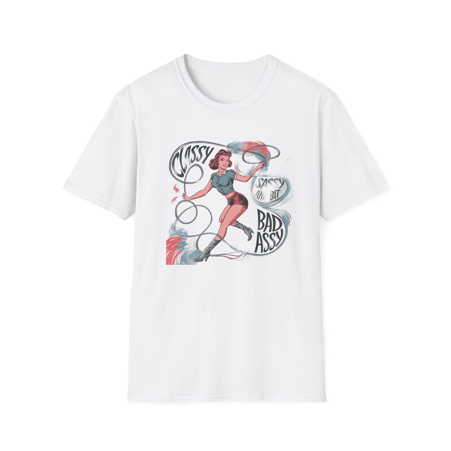 Classy & Badass Unisex T-Shirt, Vintage Chic Tee, Gift for Her, Empowerment Shirt, Casual Wear, Birthday Gift, Feminist Apparel