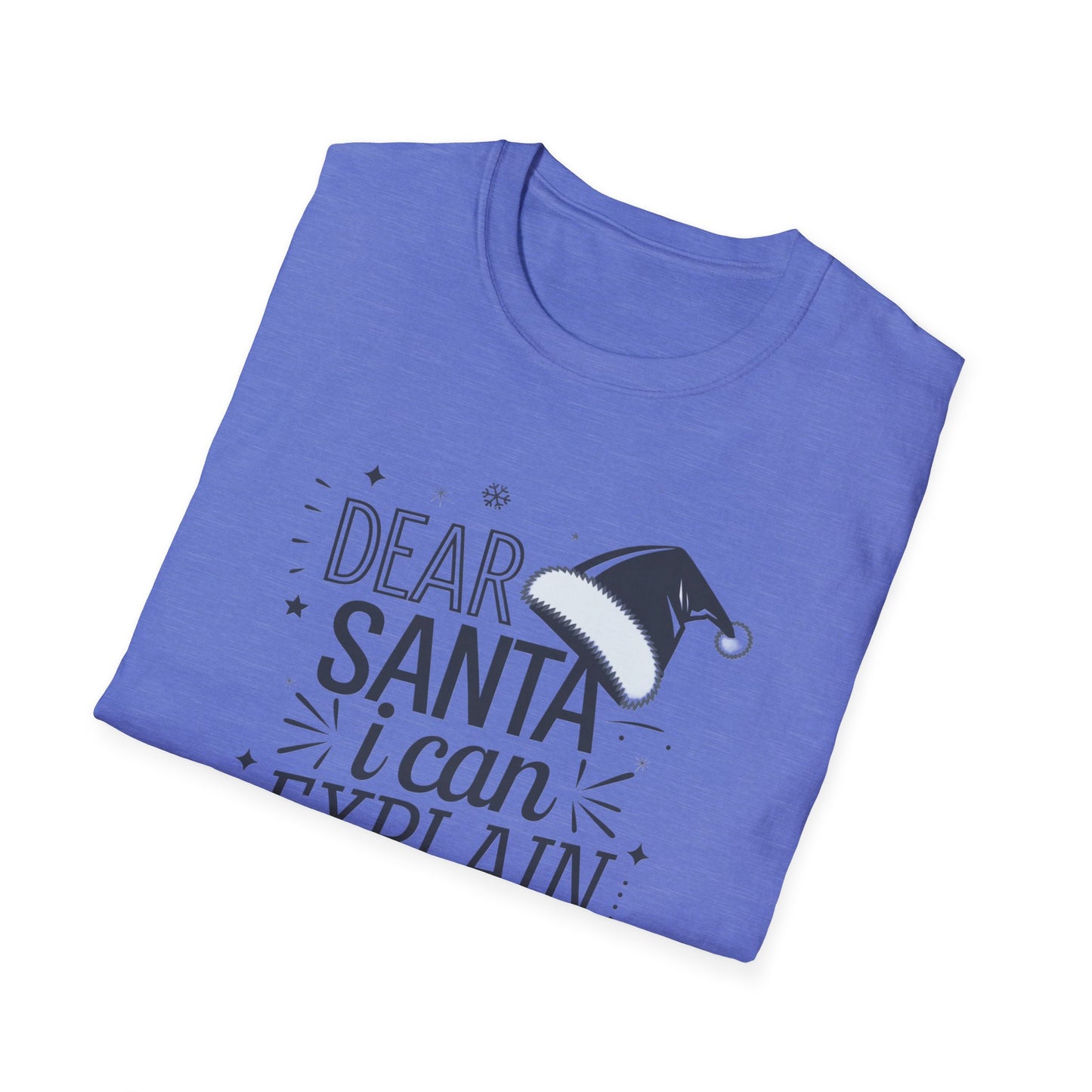 Santa Explanation Tee, Funny Christmas T-Shirt, Holiday Gift for Adults, Unisex Graphic Tee, Seasonal Humor Apparel