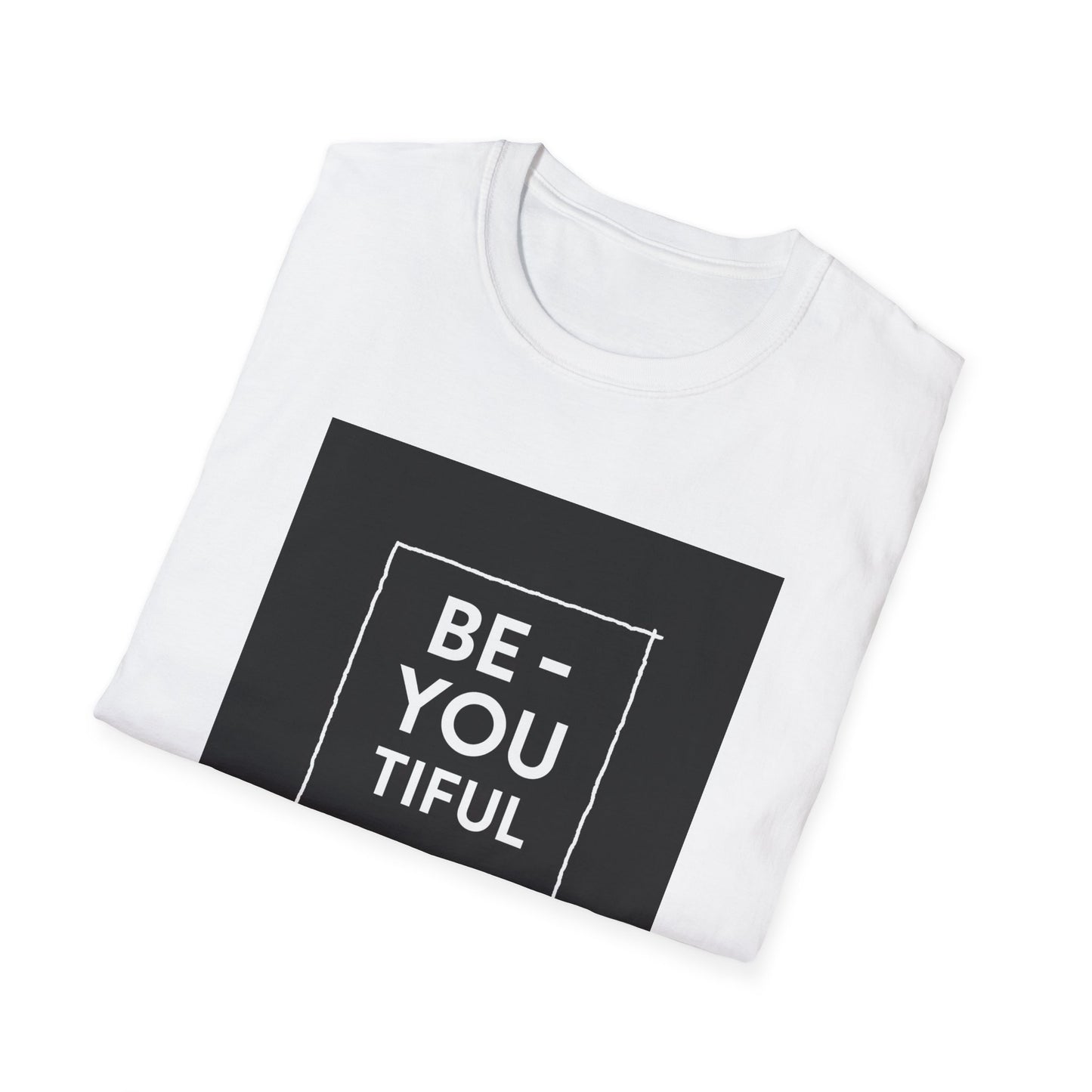 Be-You-Tiful Unisex Softstyle T-Shirt - Inspiring Message Shirt, Casual Wear, Gift for Friends, Motivational Apparel, Everyday Comfort