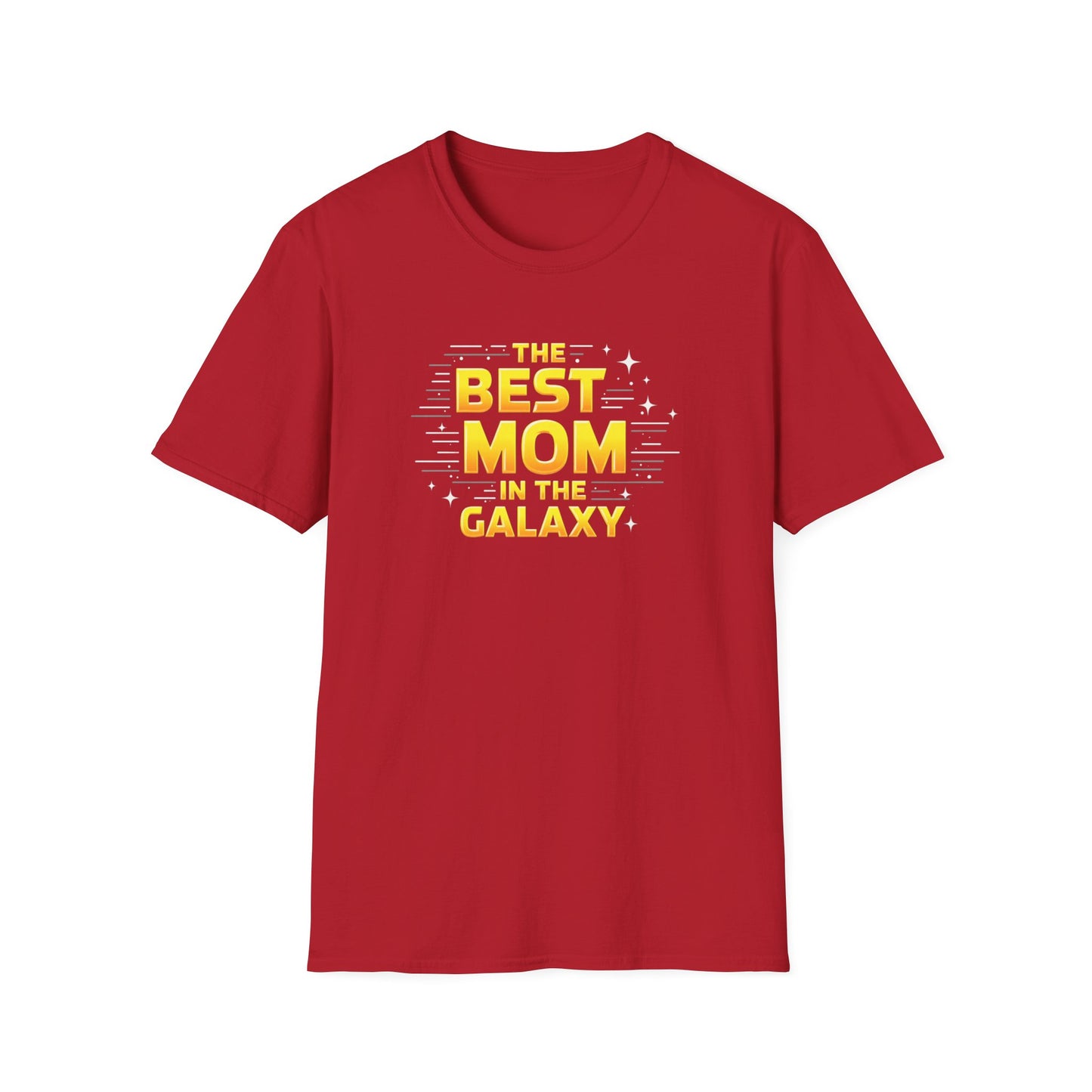 Best Mom in the Galaxy T-Shirt - Unisex Softstyle Tee for Mother's Day, Birthday Gift, Mom Appreciation, Casual Wear, Family Gatherings