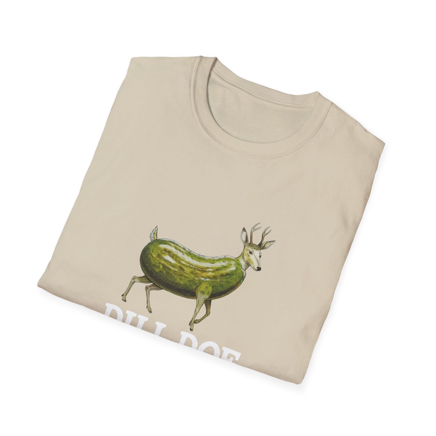Dill Doe Funny Unisex Softstyle T-Shirt - Quirky Animal Tee