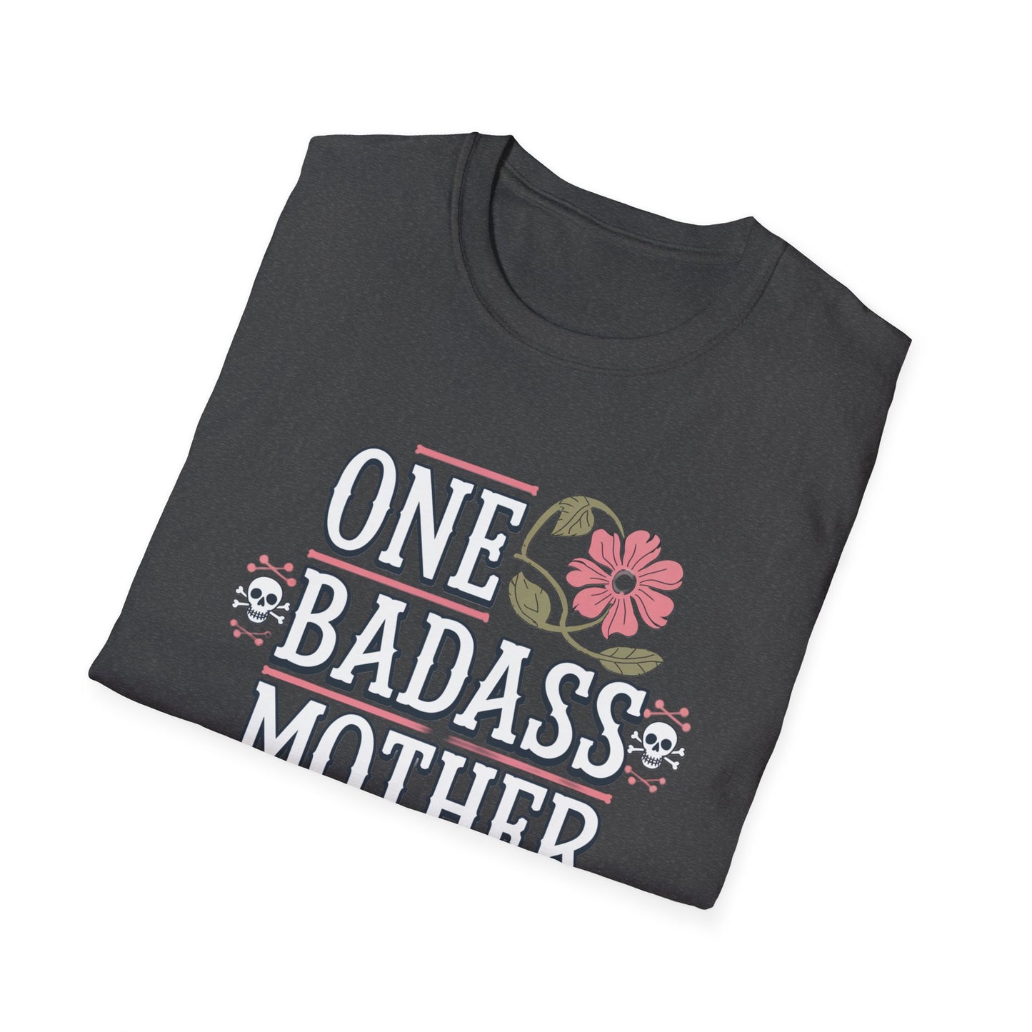 One Badass Mother Unisex Softstyle T-Shirt, Mother's Day Gift, Funny Mom Tee, Casual Wear, Mom Humor Shirt, Gift for Mom